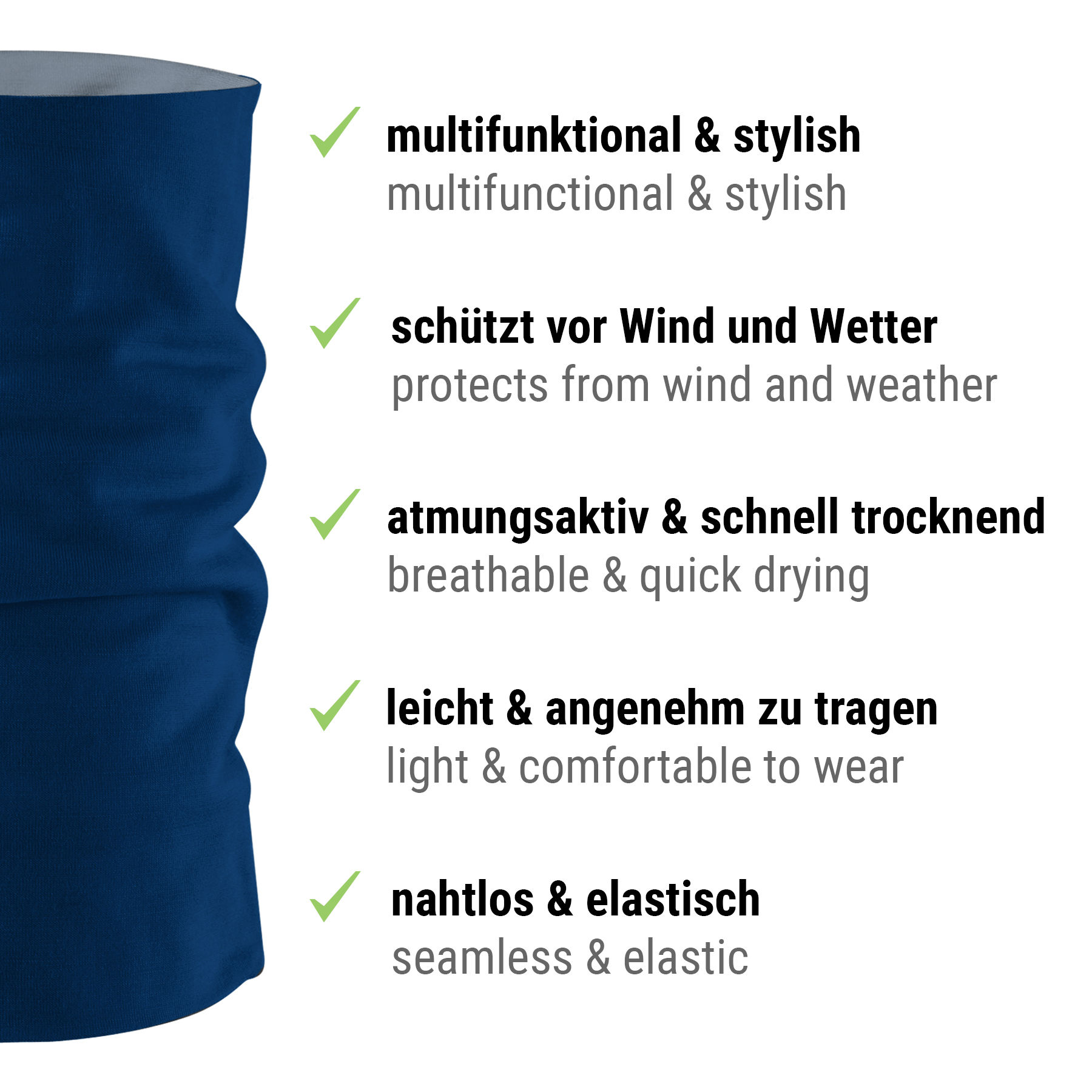 Schlauchschal blau