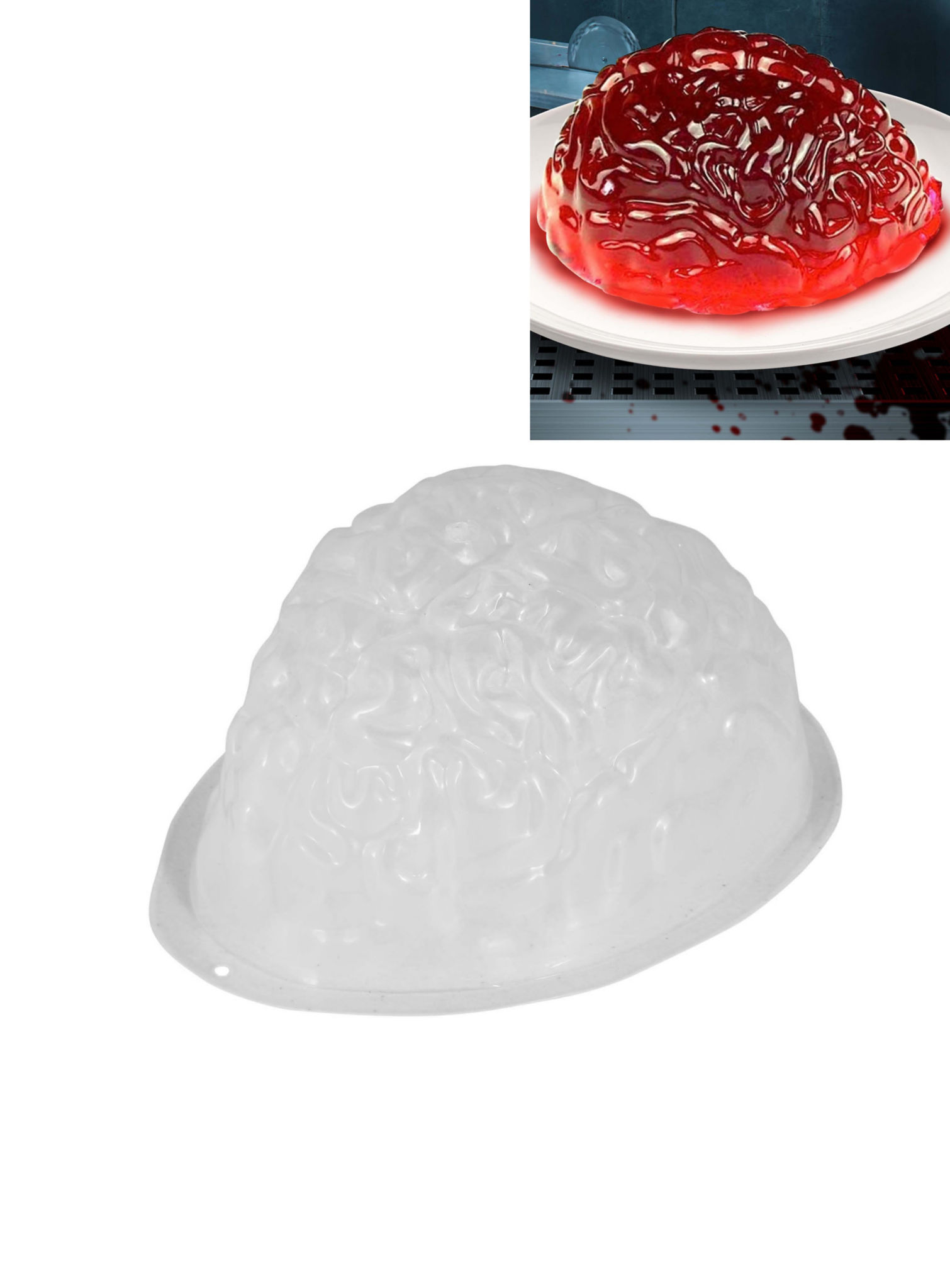 Halloween Puddingform Gehirn