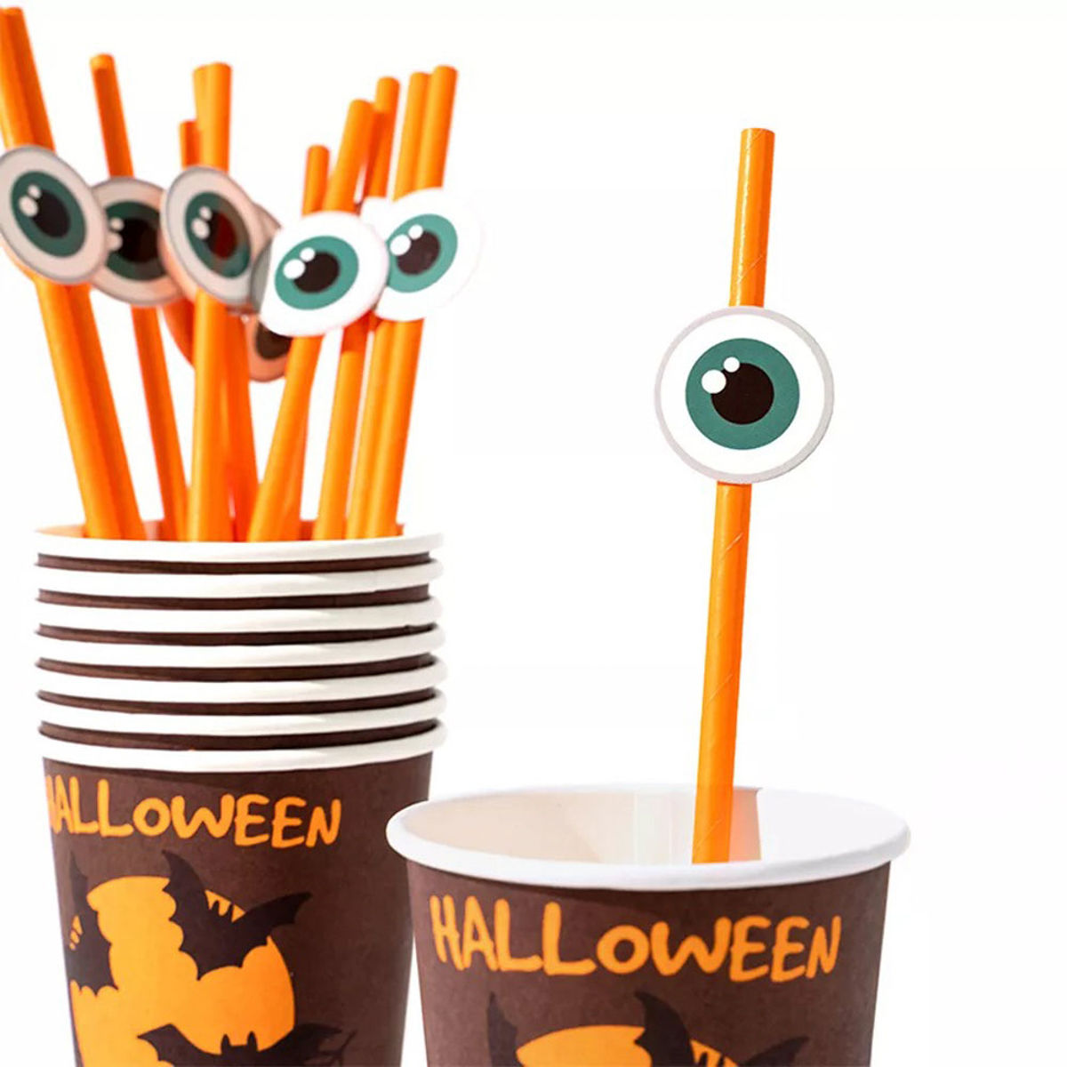 Halloween Party Geschirr und Deko Set XXL 53-teilig