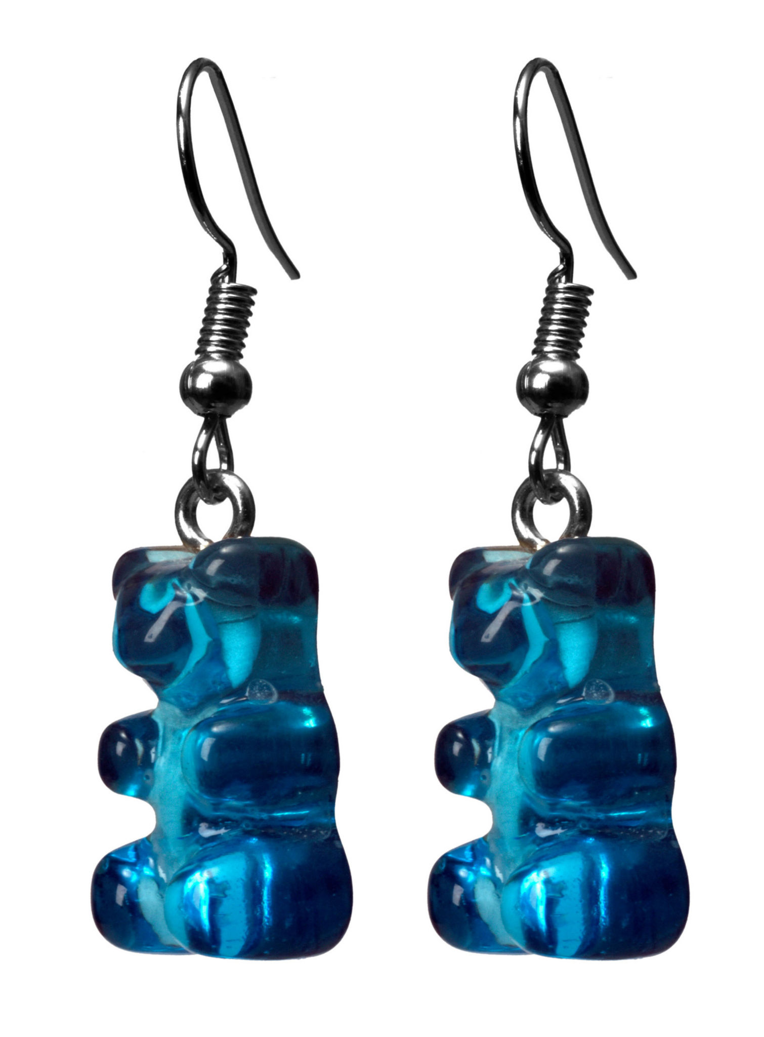 Gummibär Ohrringe blau