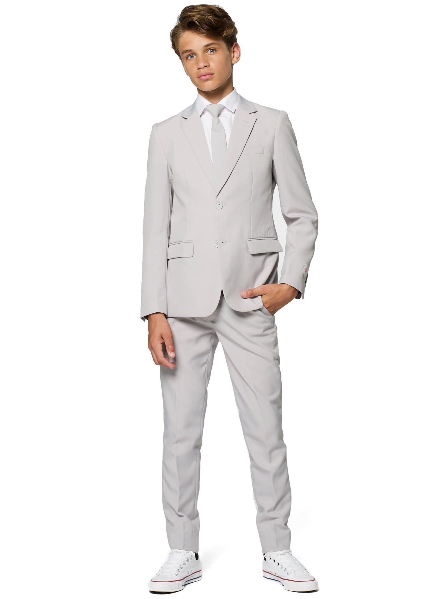 OppoSuits grauer Anzug für Jungen