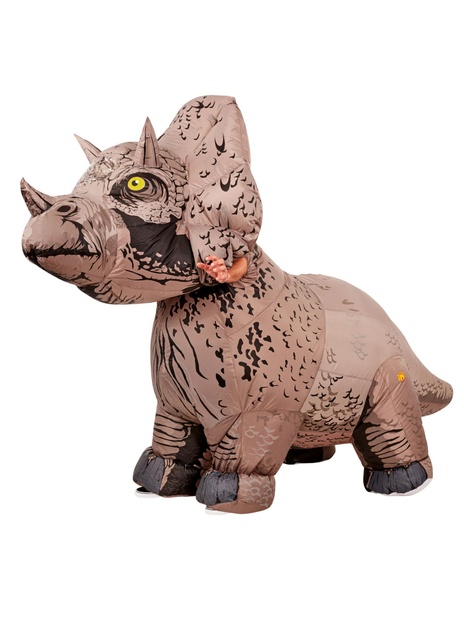 Jurassic World – opblaasbaar Triceratops-dinosaurus kostuum