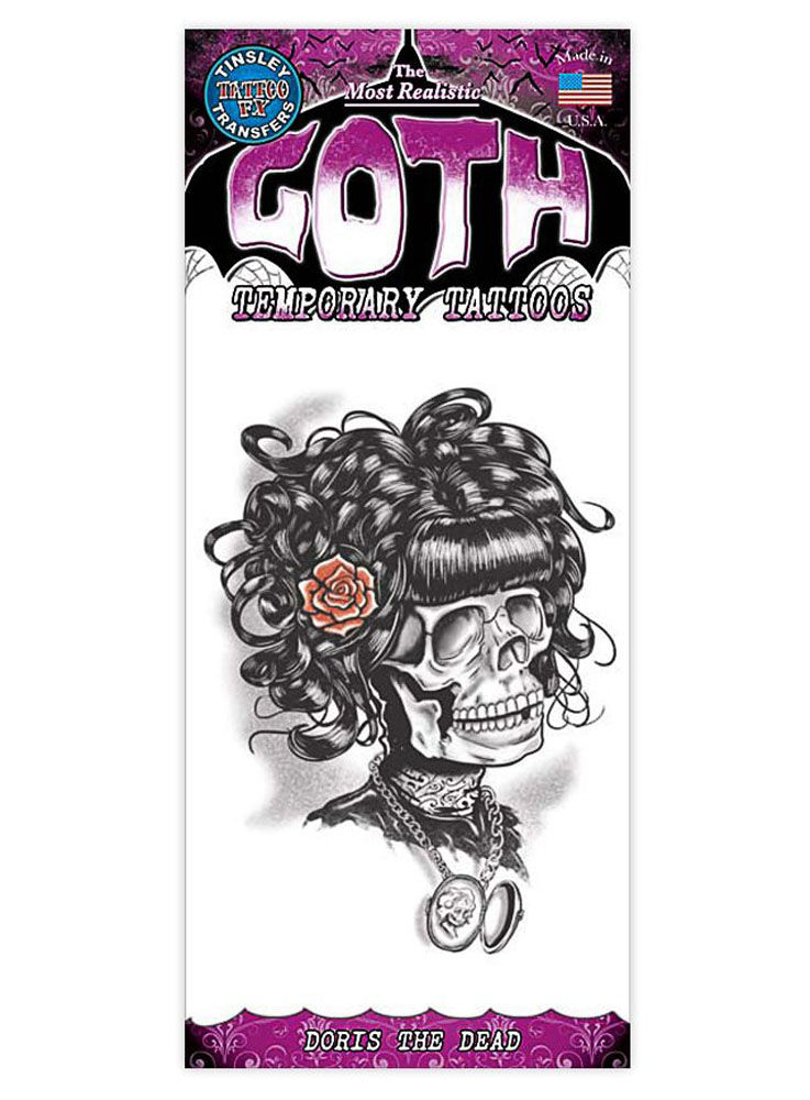 Miss Morbide Gothic Klebe-Tattoo