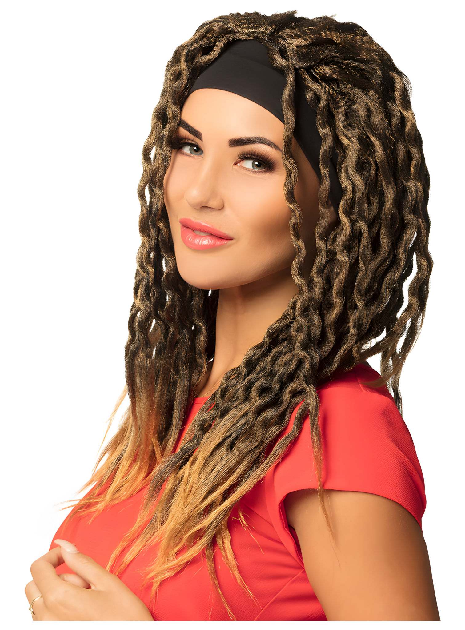 Dreadlocks Perücke mit Stirnband