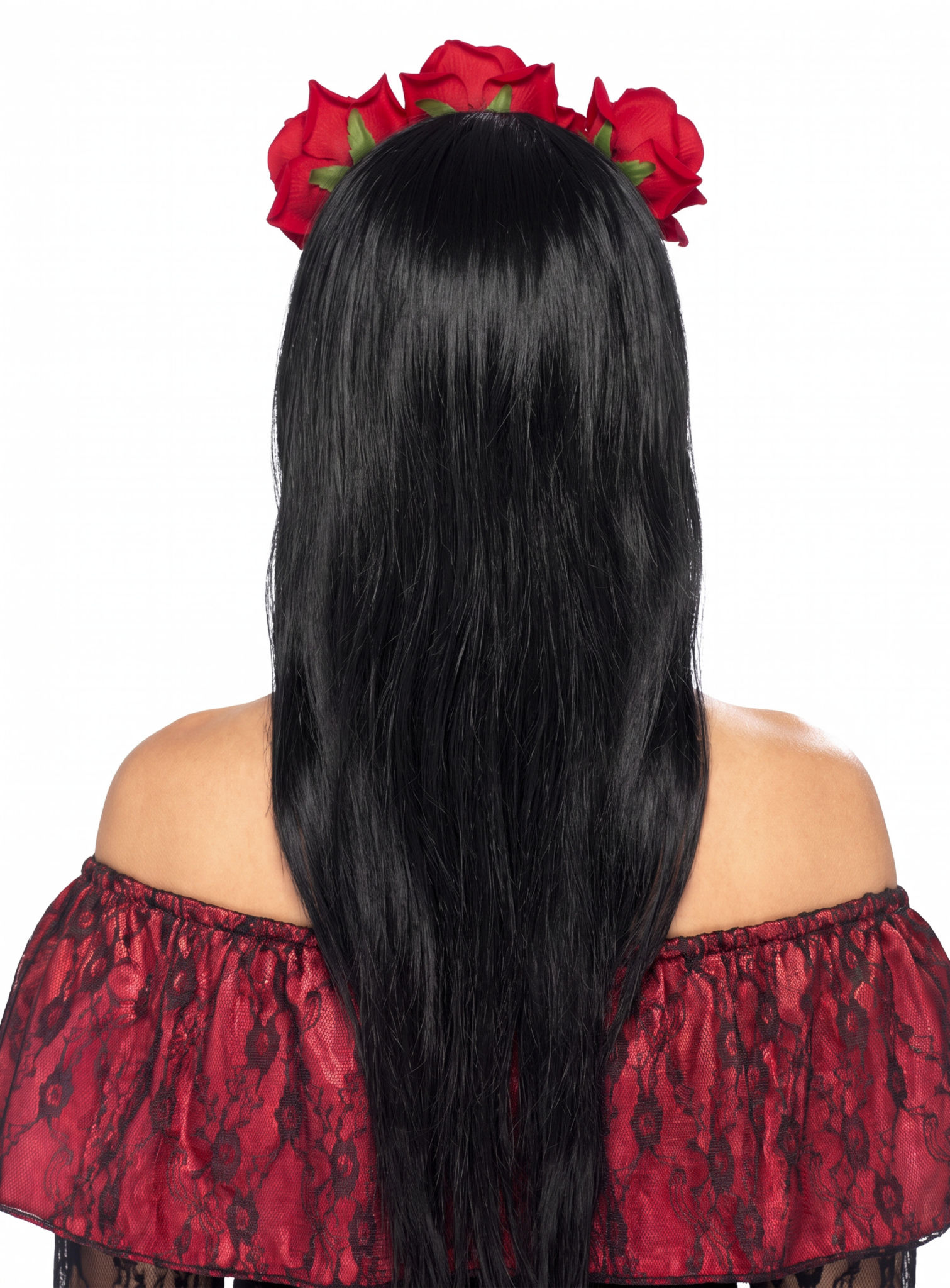 Rote Rosen Haarreif