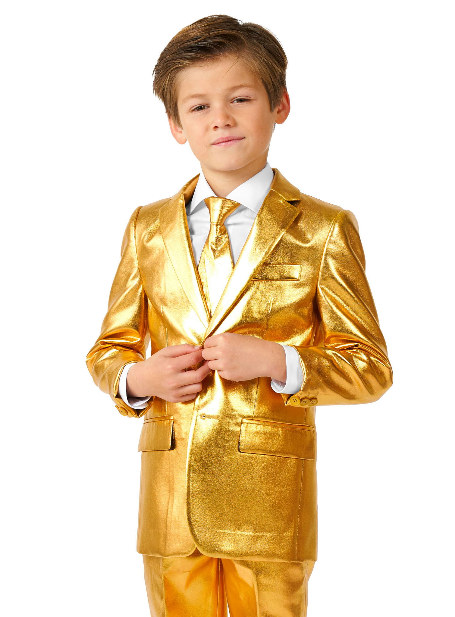 OppoSuits Boys Groovy Gold Anzug für Kinder