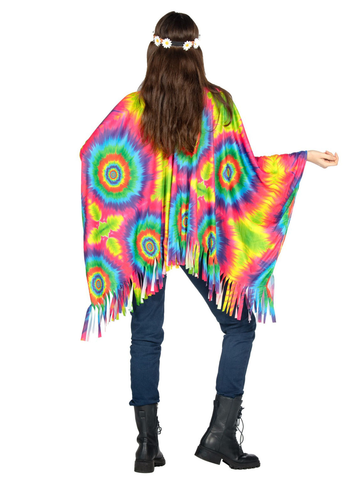 Regenbogen Batik Poncho