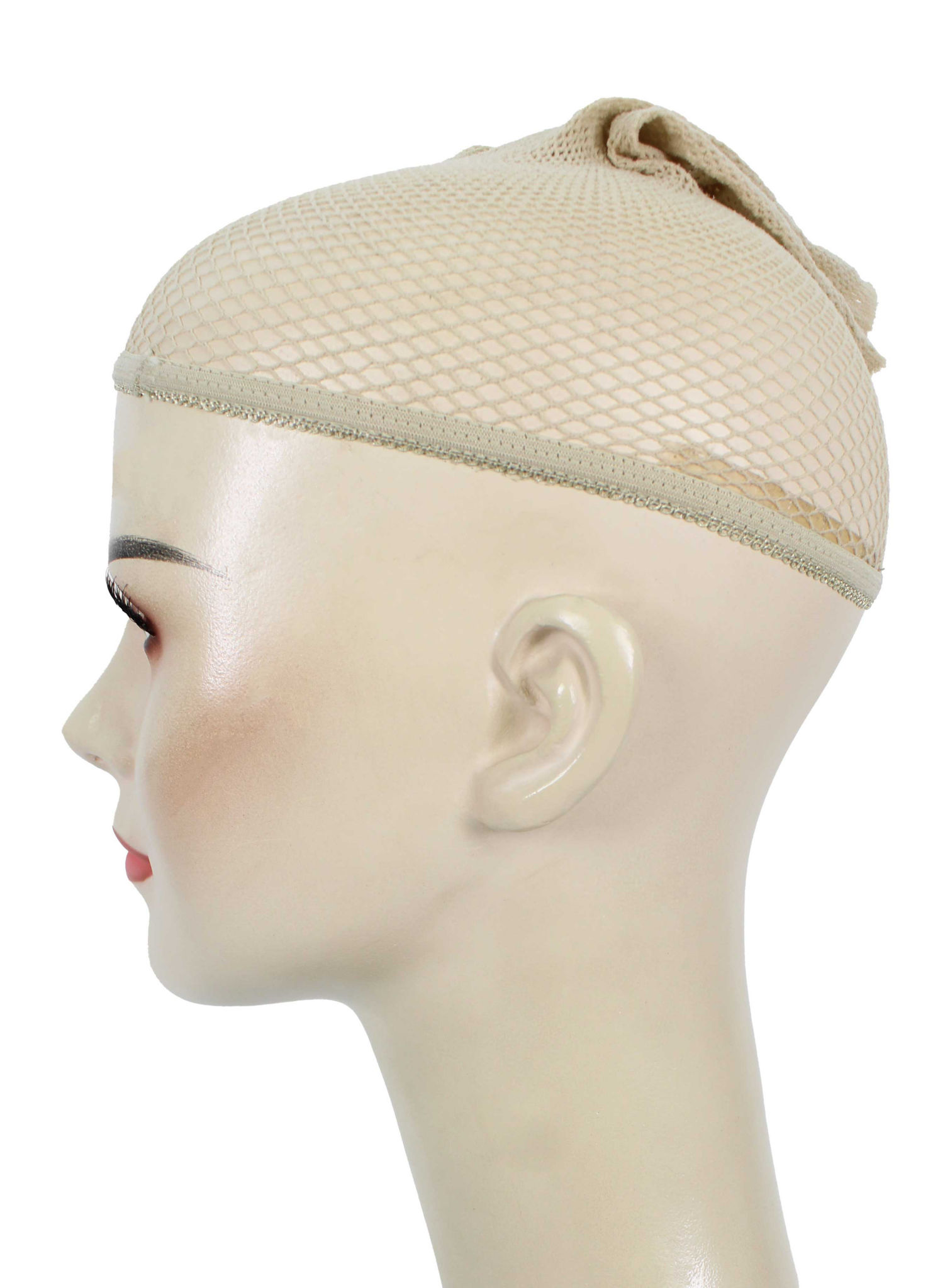 Haarnetz für Perücken beige