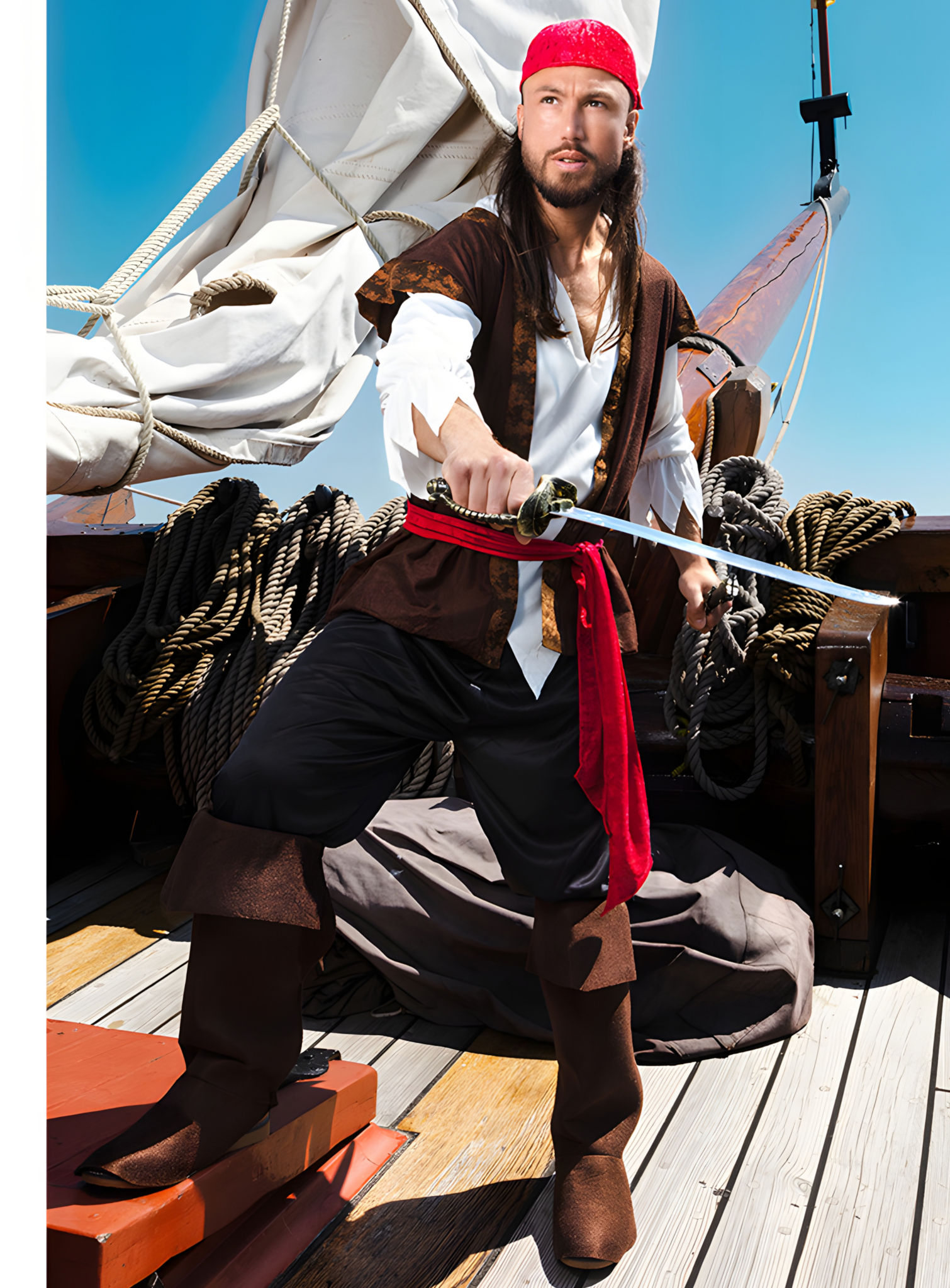 Piratenzwaard 52 cm met schede