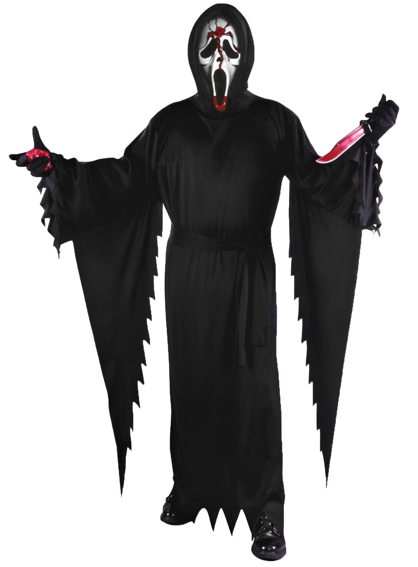 Blutendes Ghostface Scream Kostüm