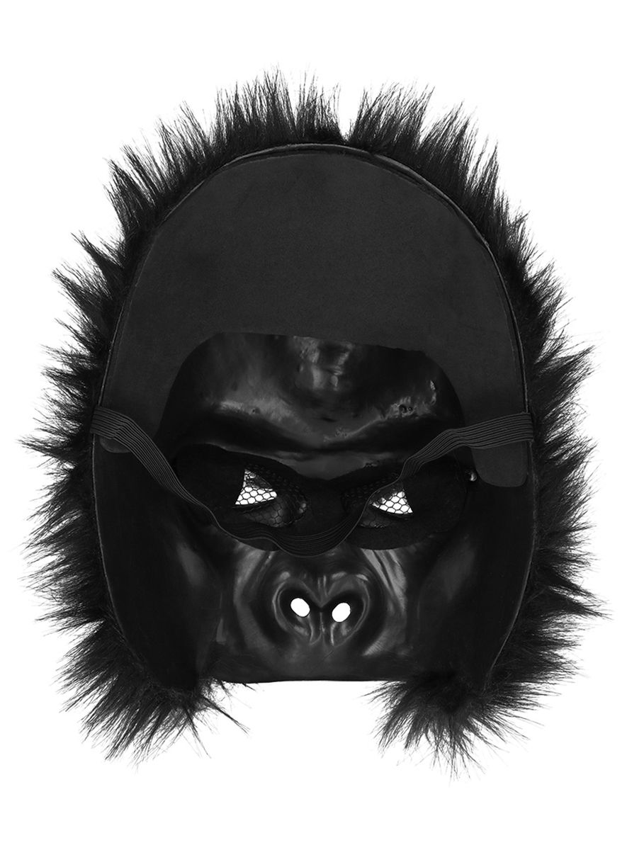 Gorilla Halbmaske aus Plüsch