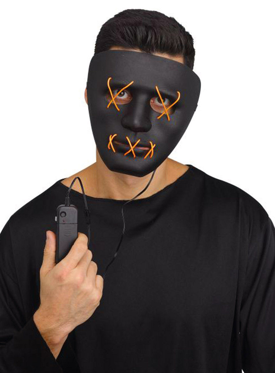 Dead Eyes Leuchtmaske gelb