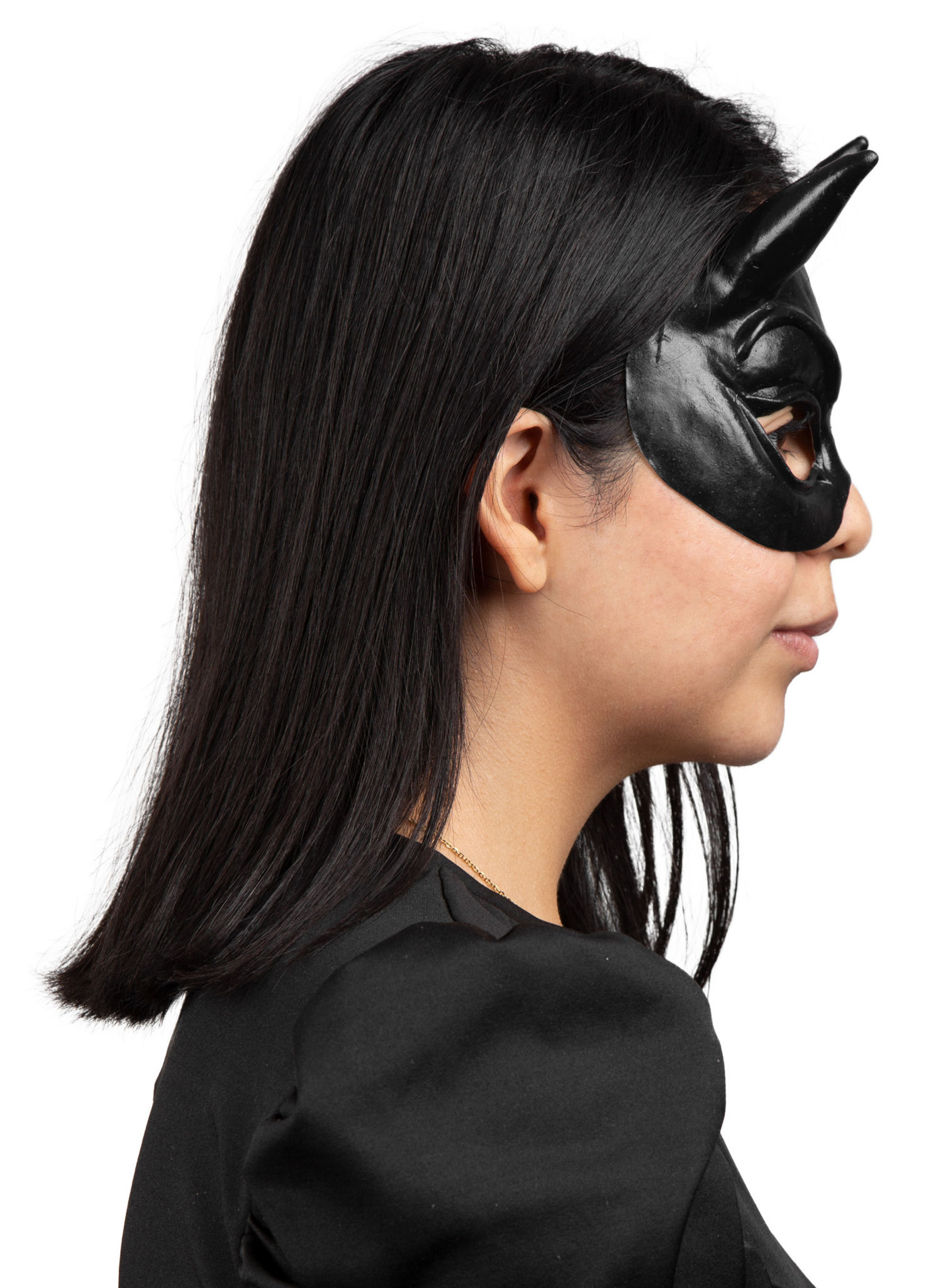 Mephisto Teufel Halbmaske schwarz