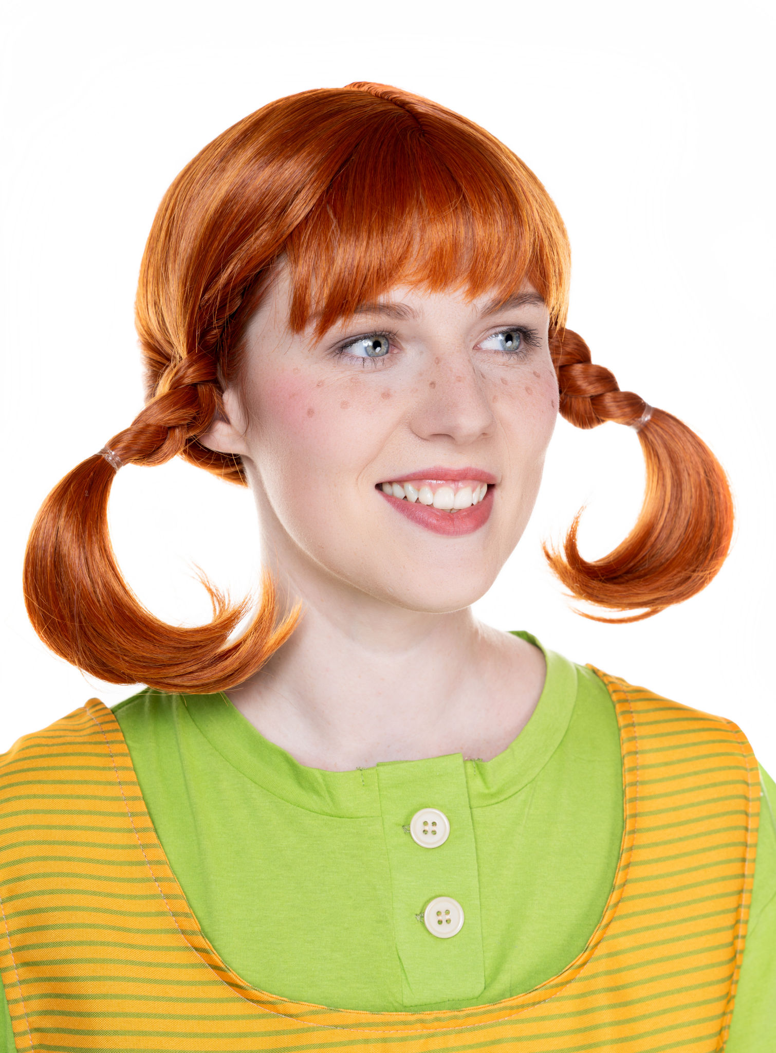Pippi Langstrumpf Perücke Deluxe