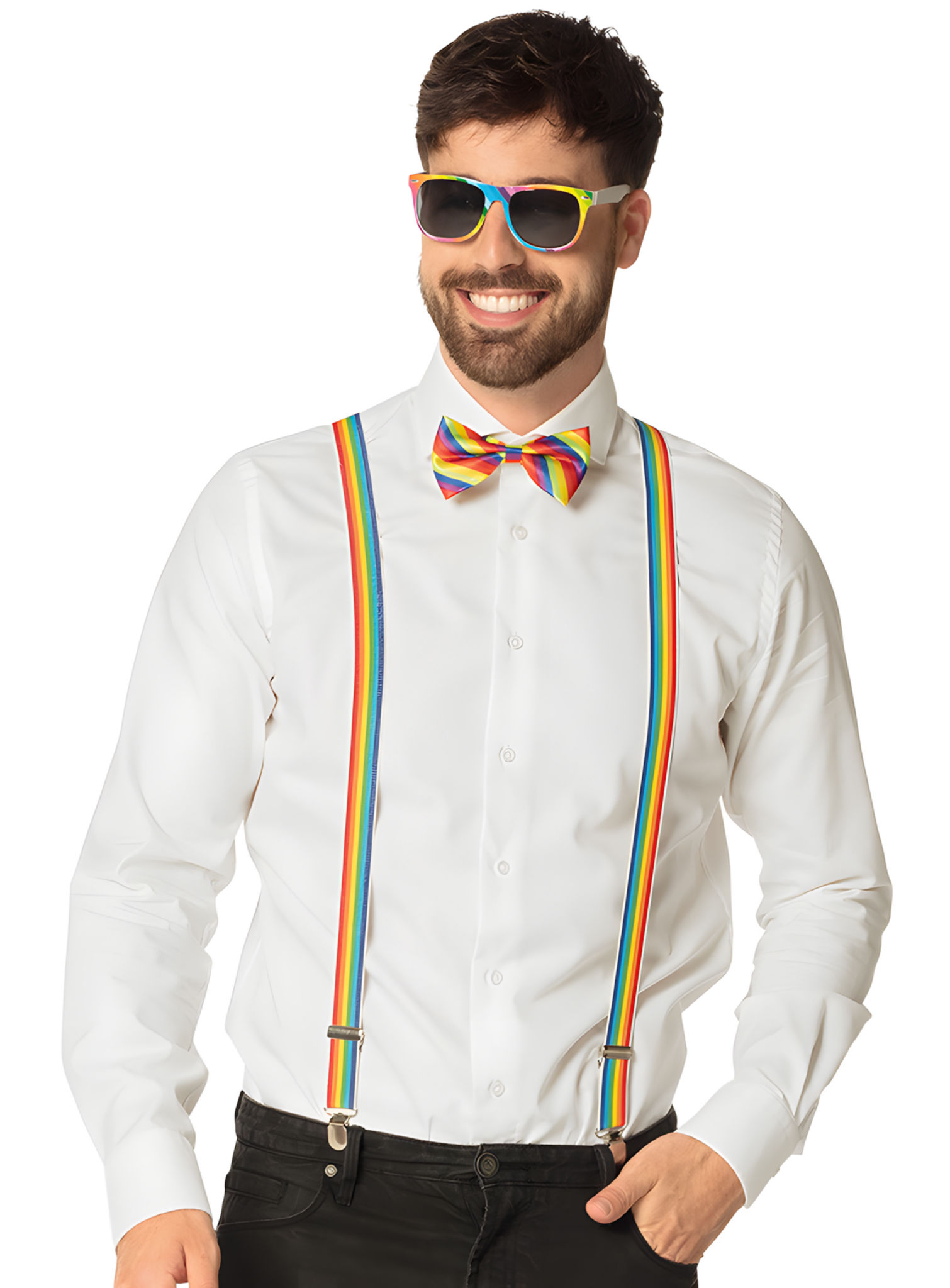 Regenbogenglitter Accessoire-Set