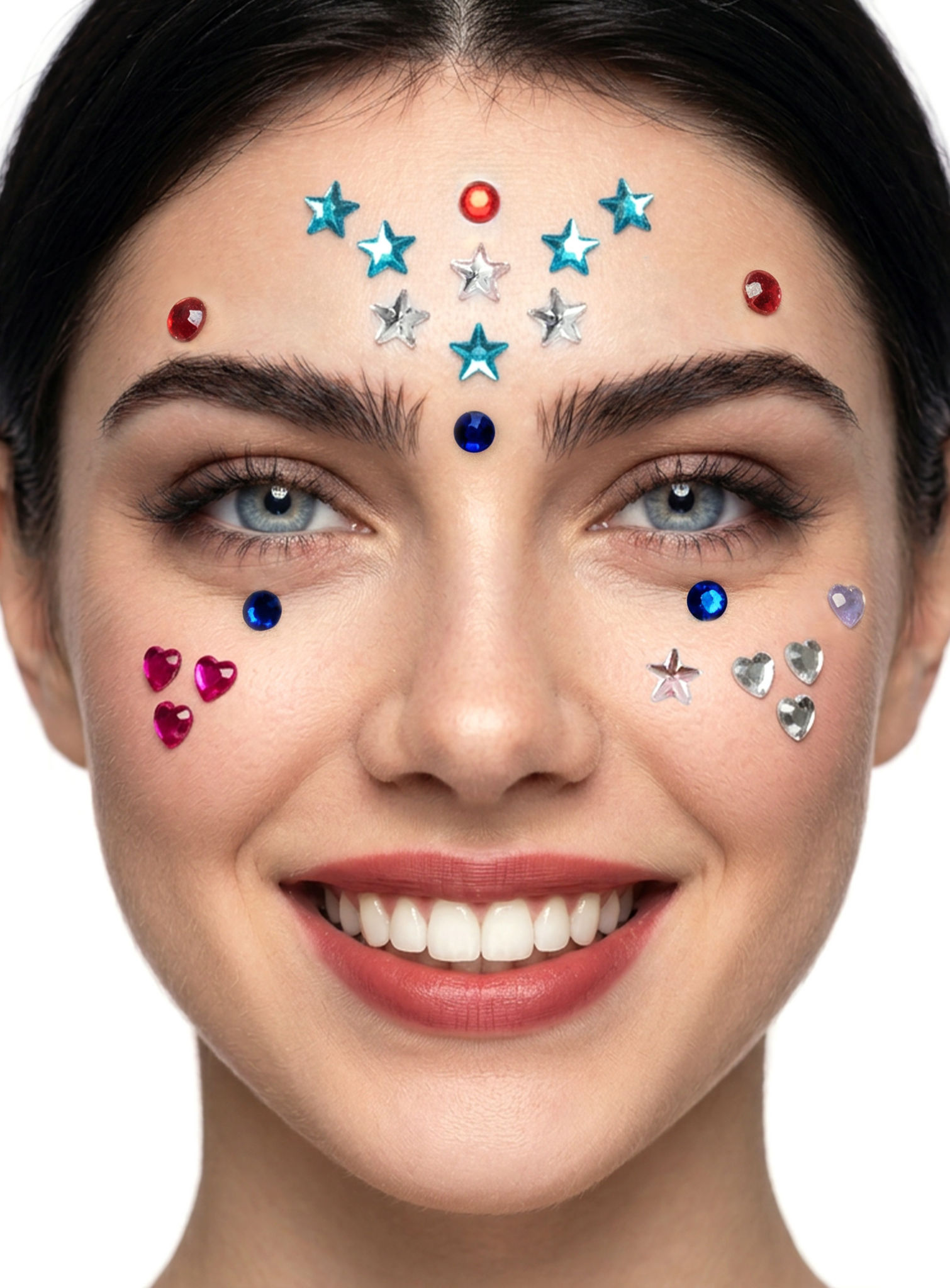 Glitterkristallen Voor De Huid Om Op Te Plakken Gekleurd