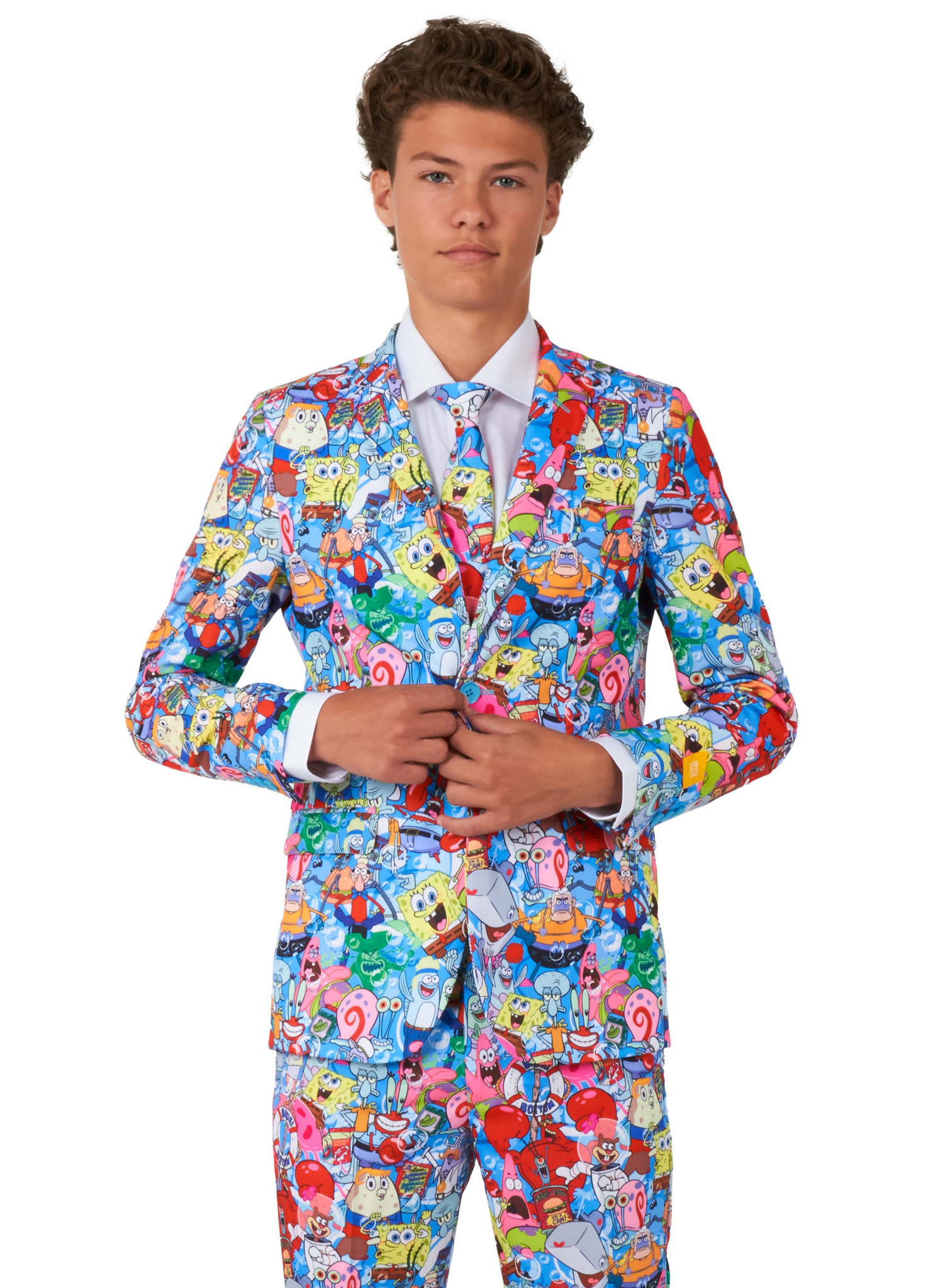 OppoSuits Teen SpongeBob Frenzy Anzug für Jugendliche