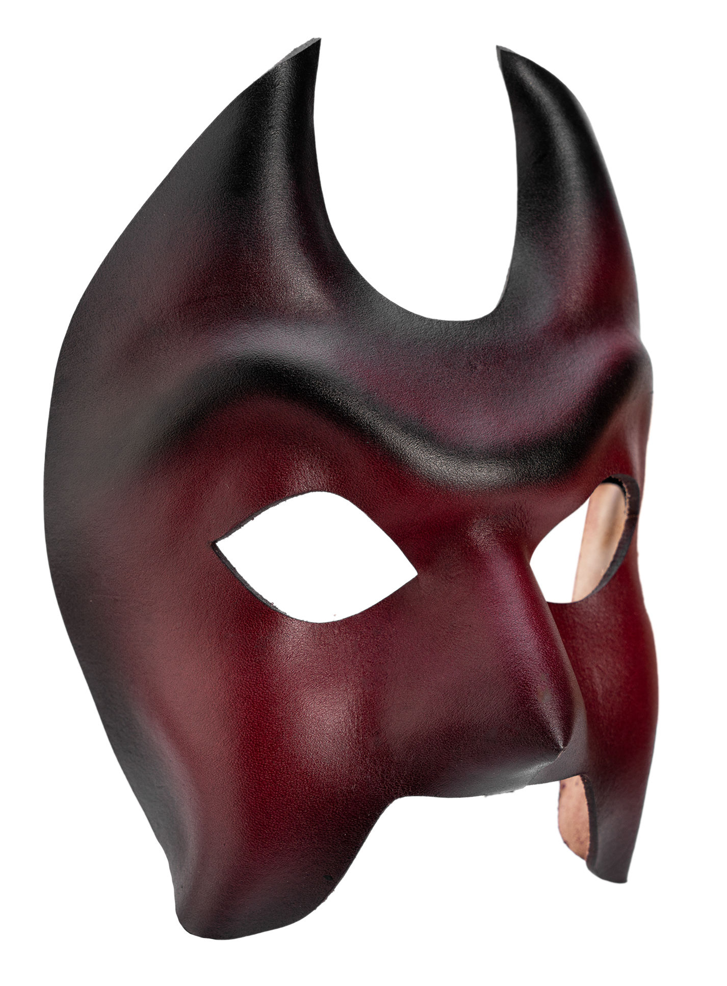 Colombina Diavolo Venezianische Ledermaske