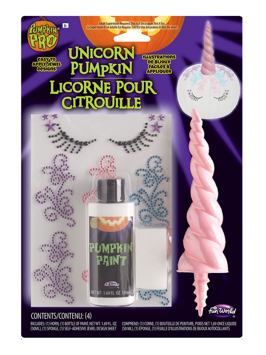 Einhorn-Set für Kürbisse