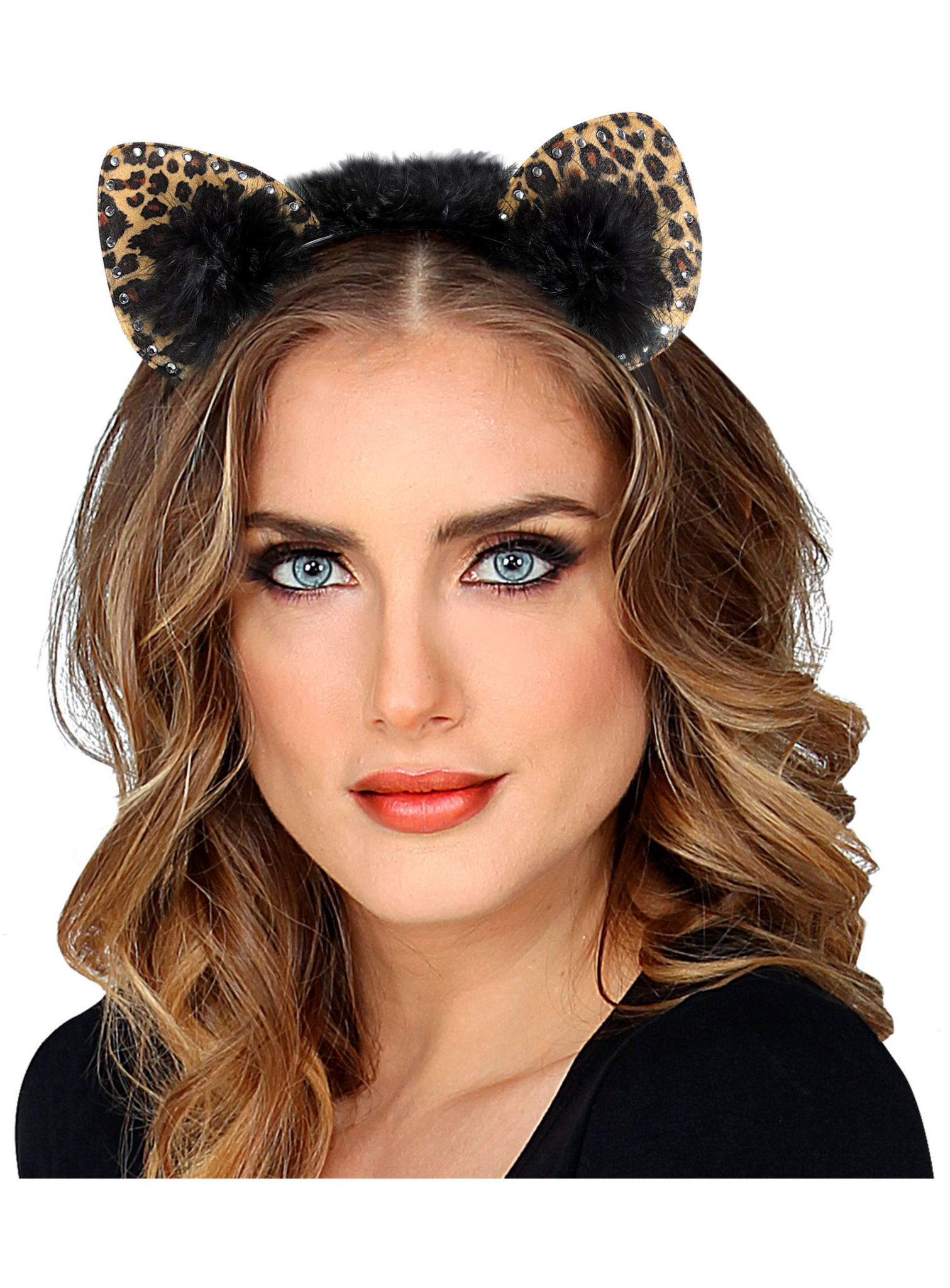 Leoparden Ohren mit Strass