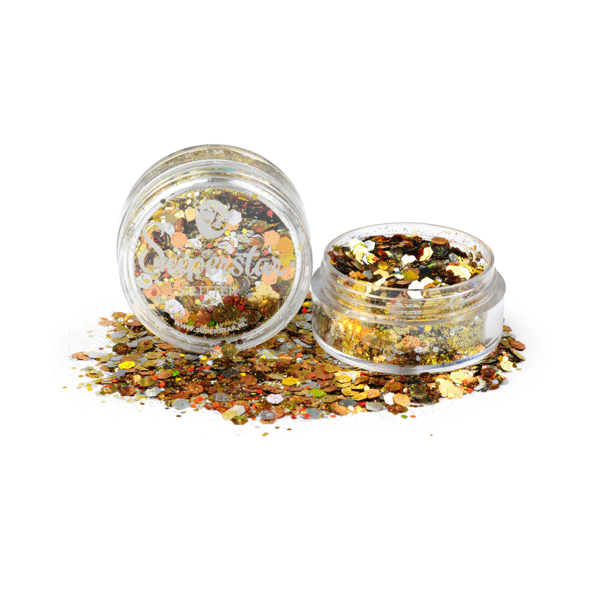 Grober Glitzer Champagne 8 ml