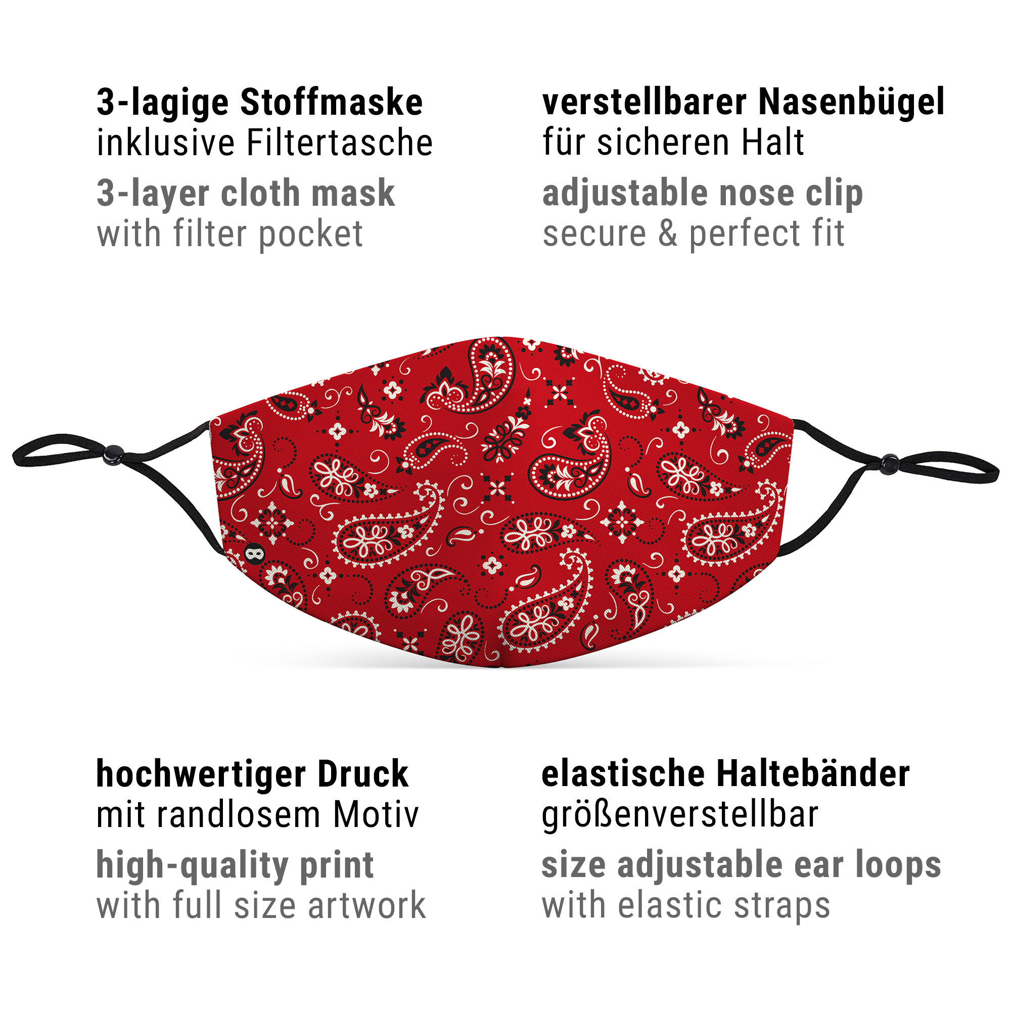 Stoffmaske Bandana