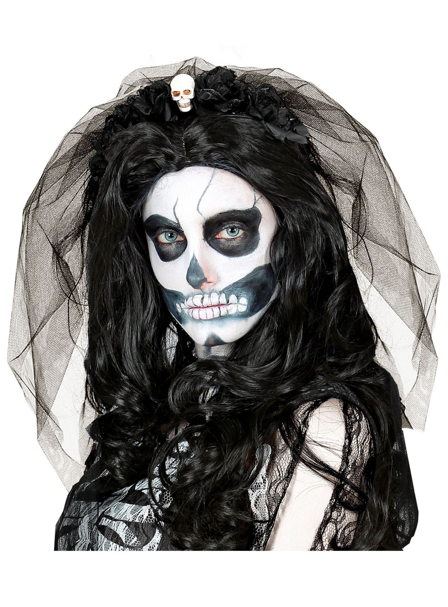Haarreif mit Totenkopf