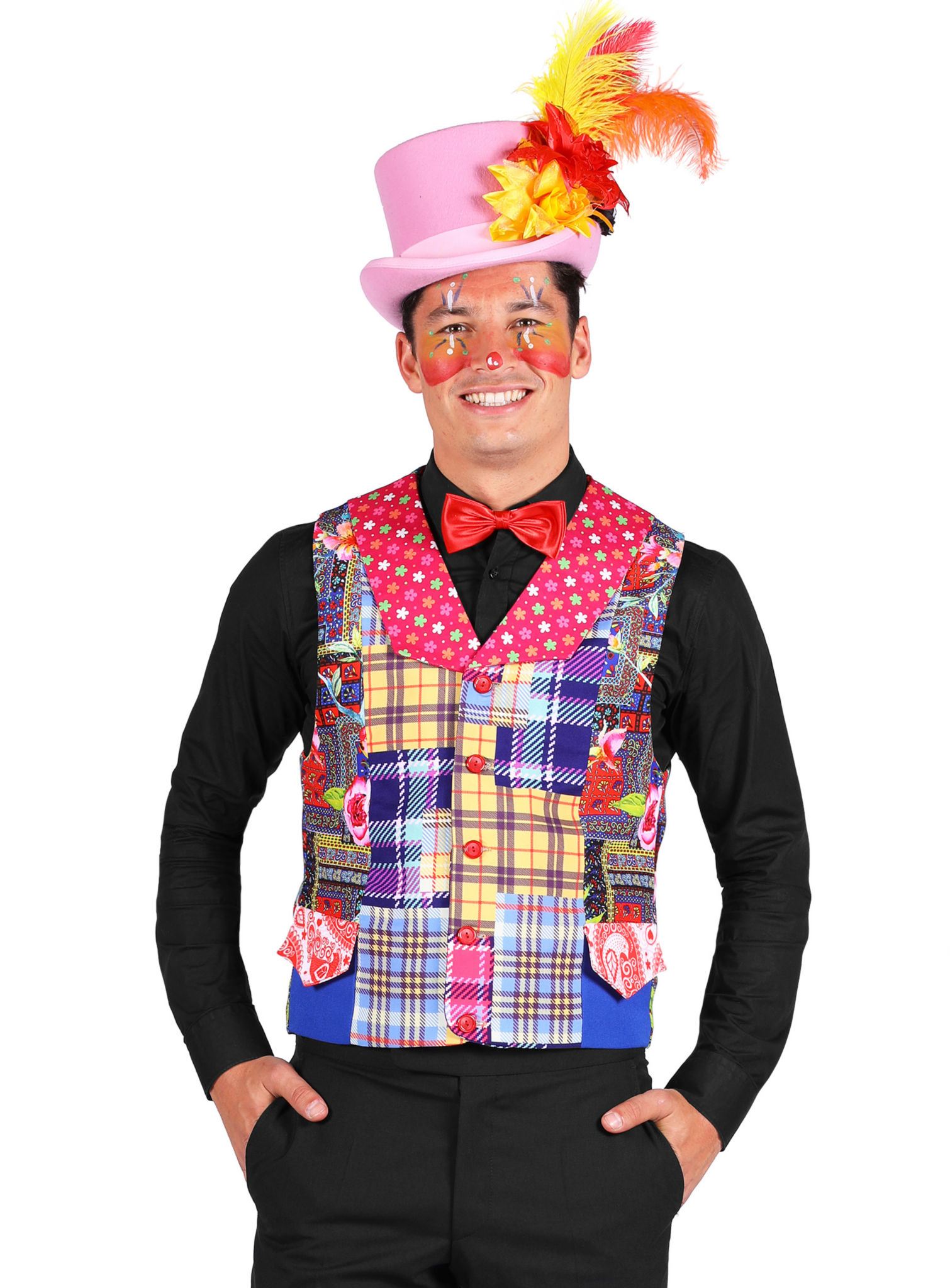 Clown Lapjesvest Voor Heren