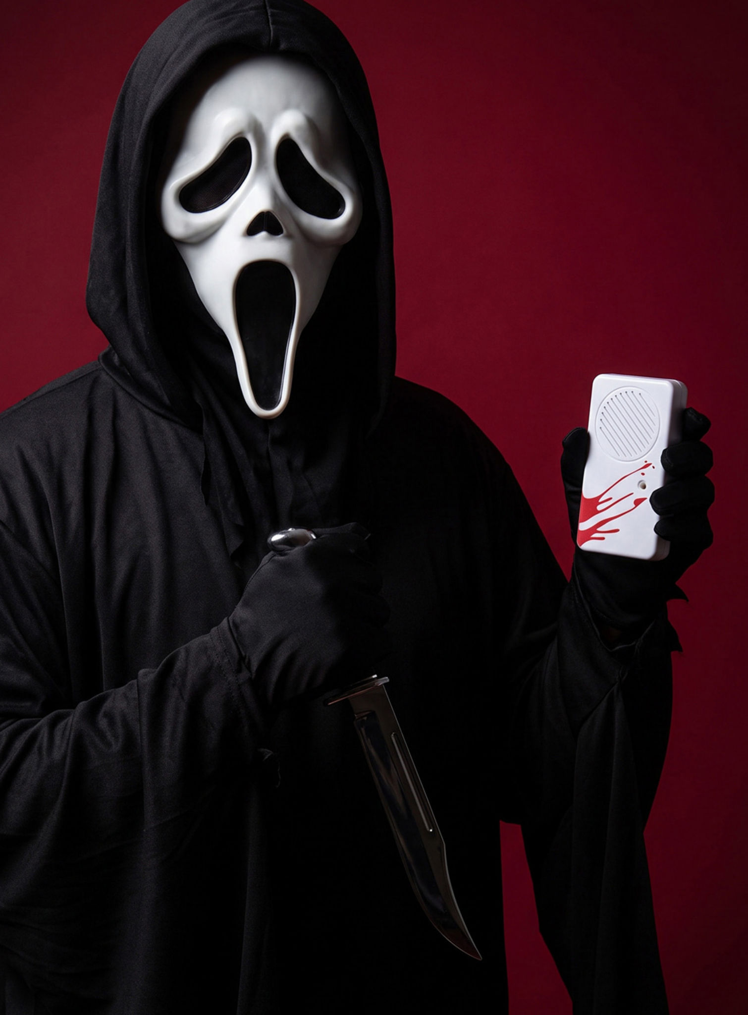 Scream - Ghostface Set mit Stimmenverzerrer