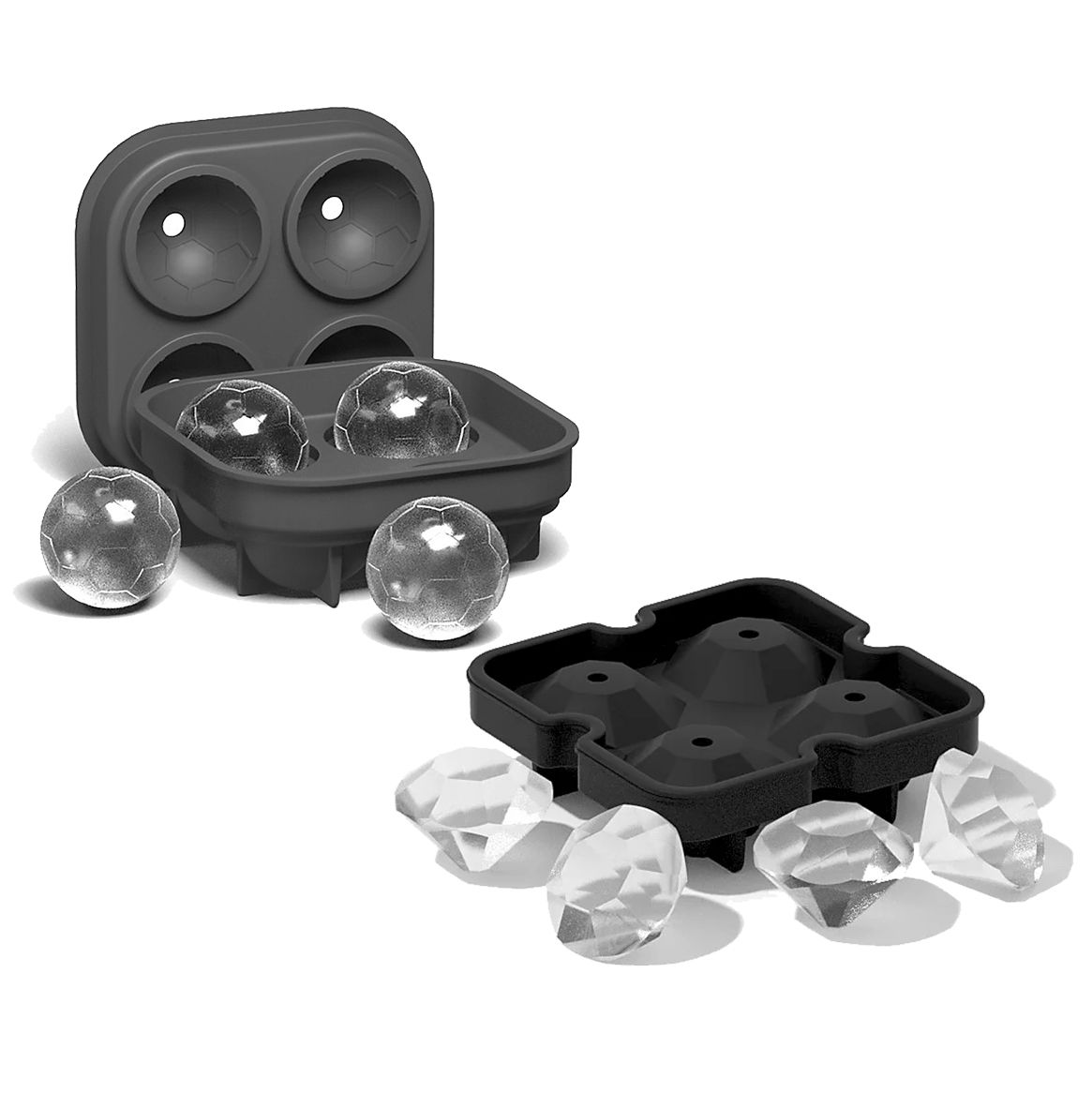 Silikonformen Set Boys and Girls für Eiswürfel und zum Backen 2er Set