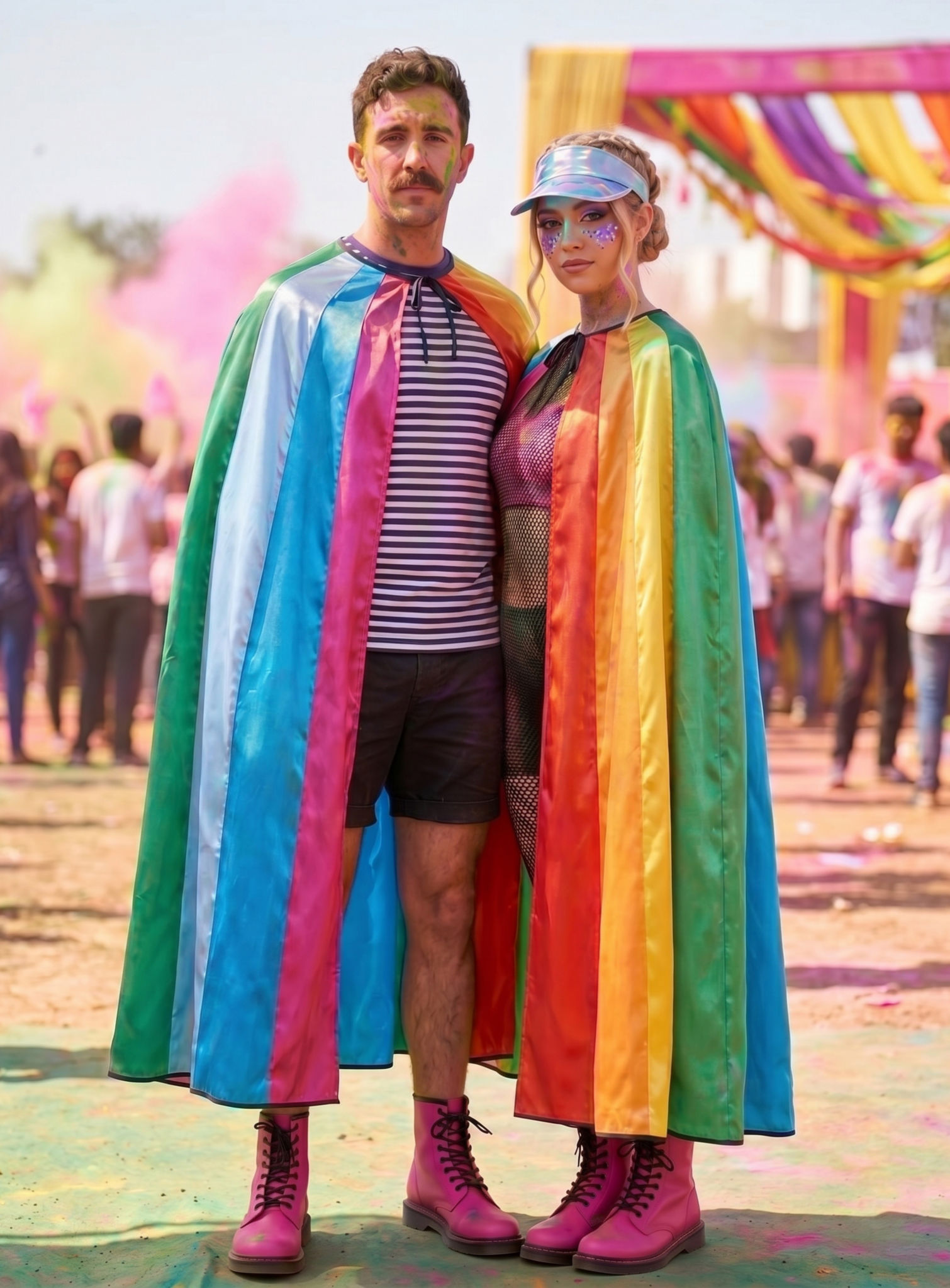 Regenbogen Umhang