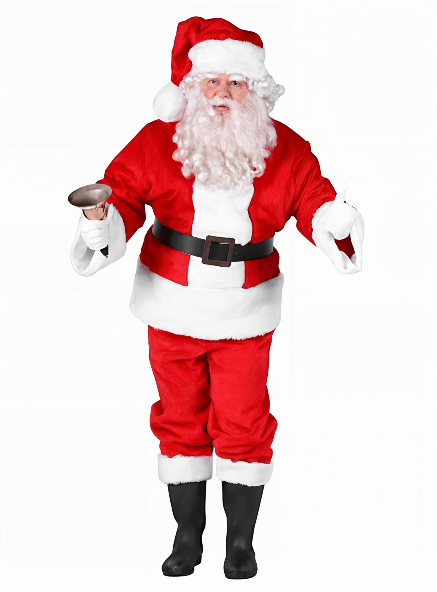 Plüsch Weihnachtsmann Kostüm