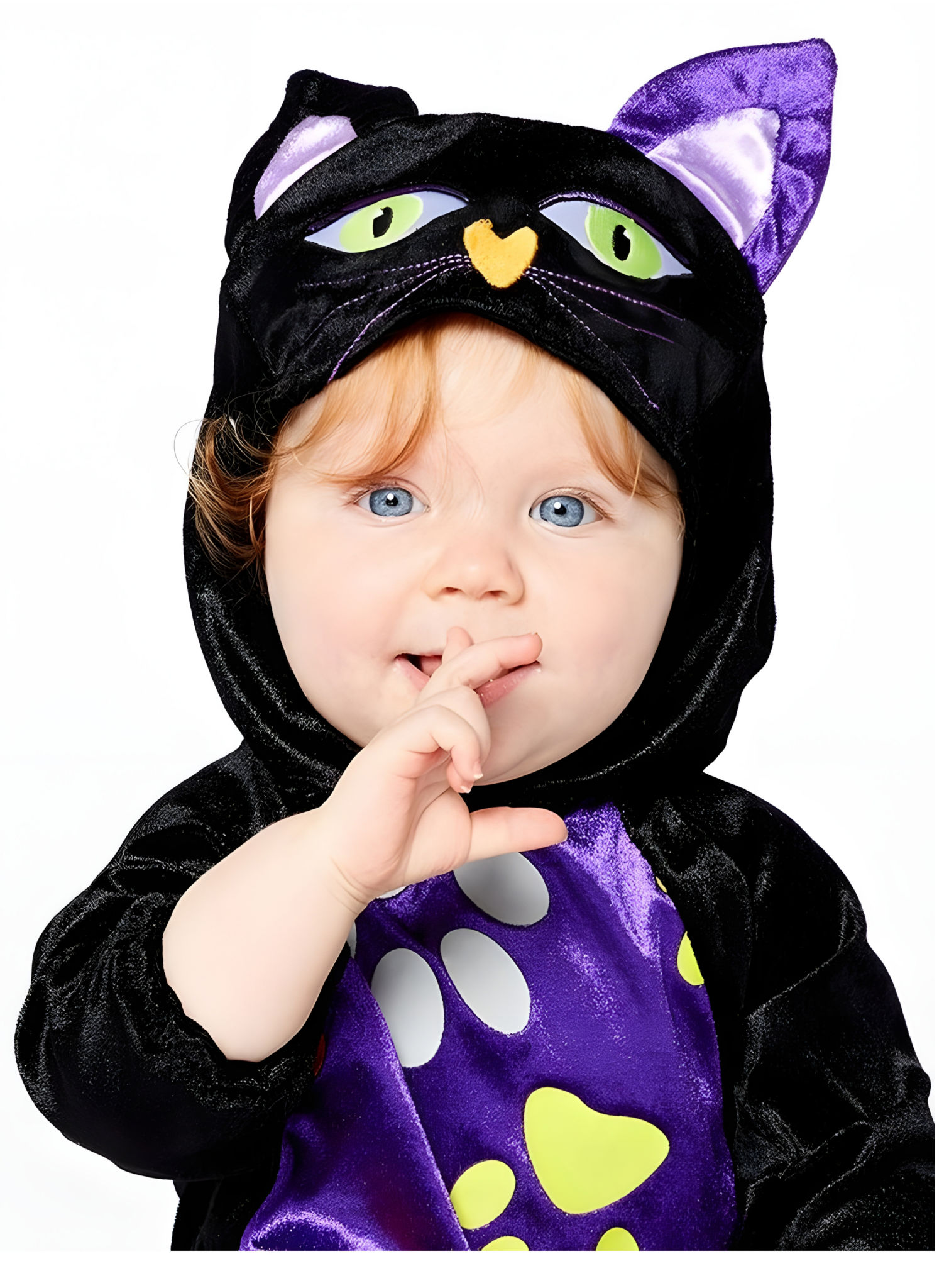 Halloween Katzen Kostüm für Babys
