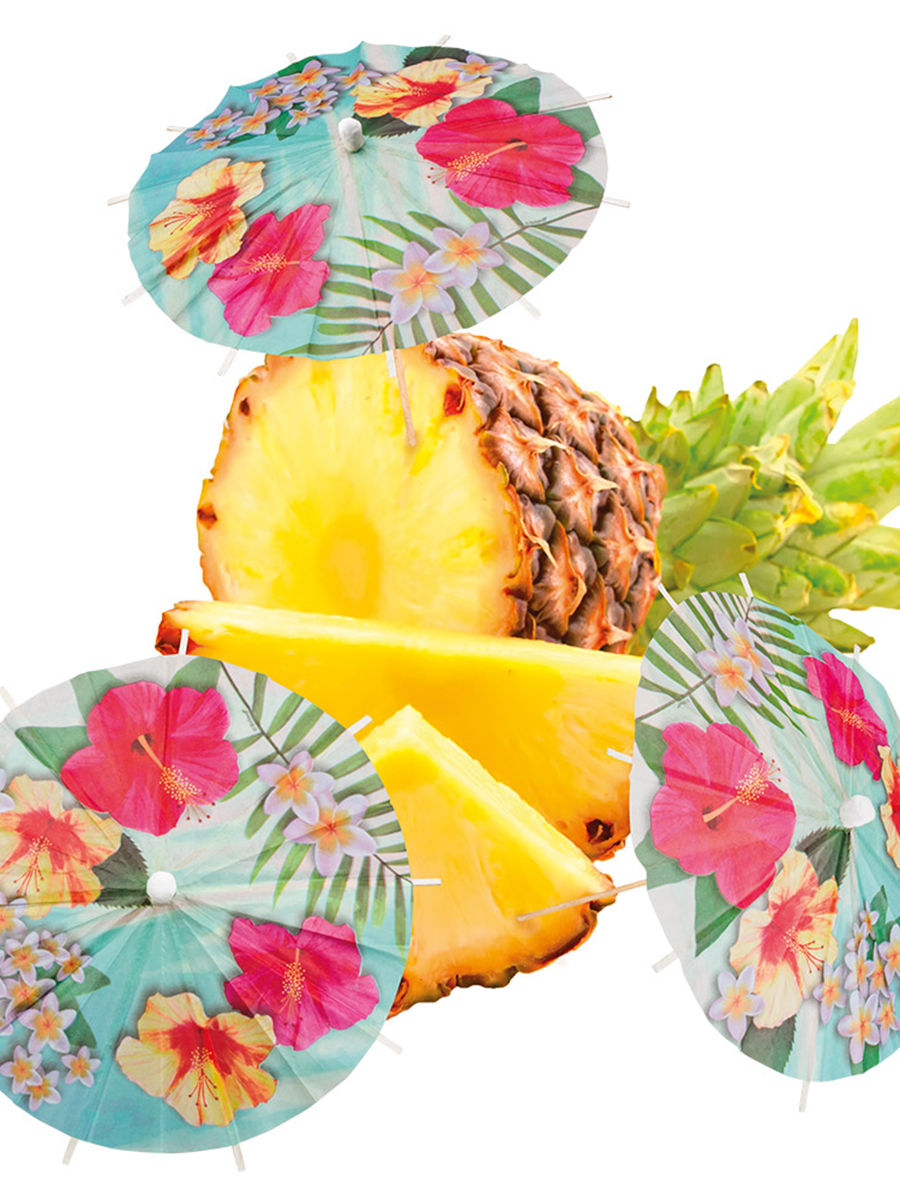 Hawaii Cocktailschirme 6 Stück