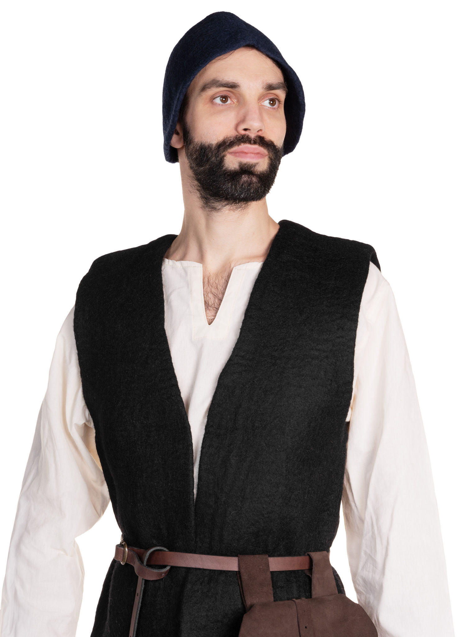 Mittelalter Wollfilz Mütze - Ademar