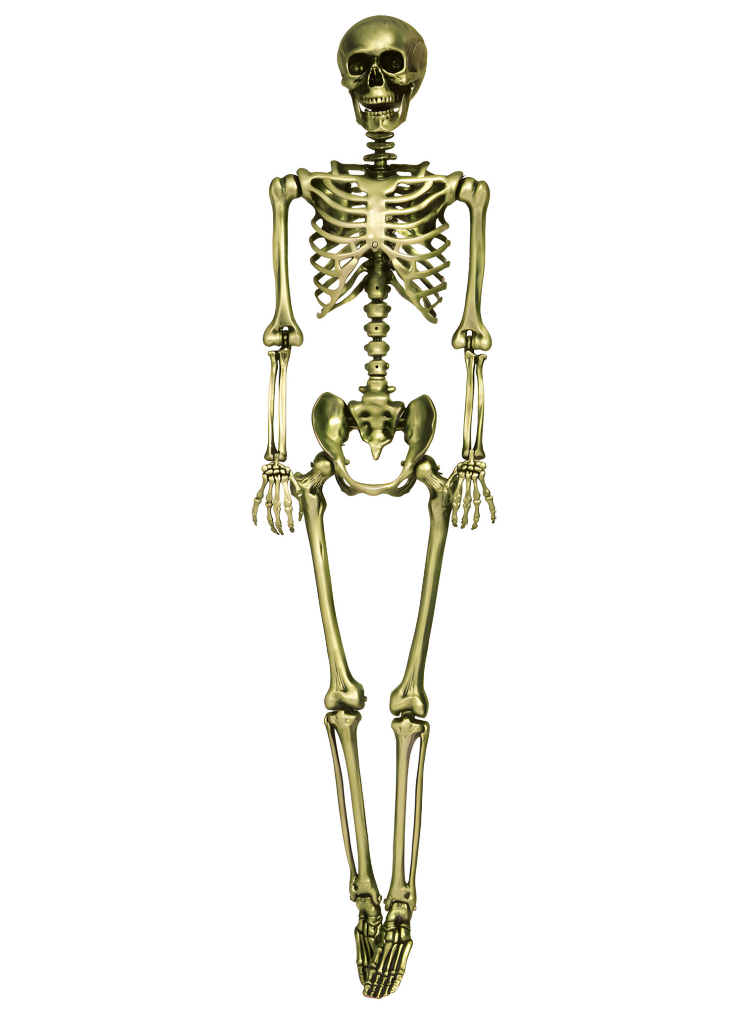 Goldenes Skelett – Halloweendeko 90 cm