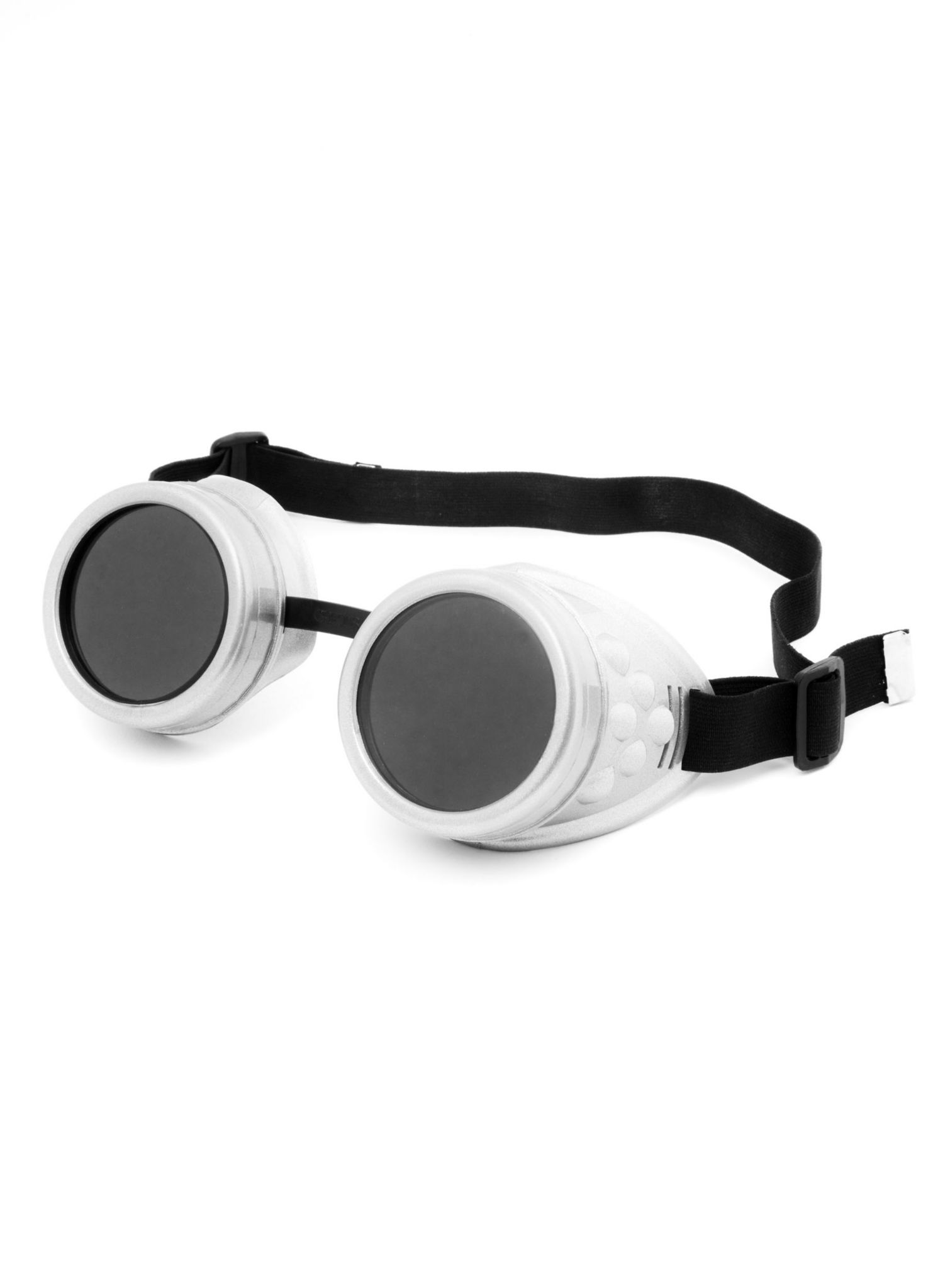 Steampunk Schweißerbrille weiß
