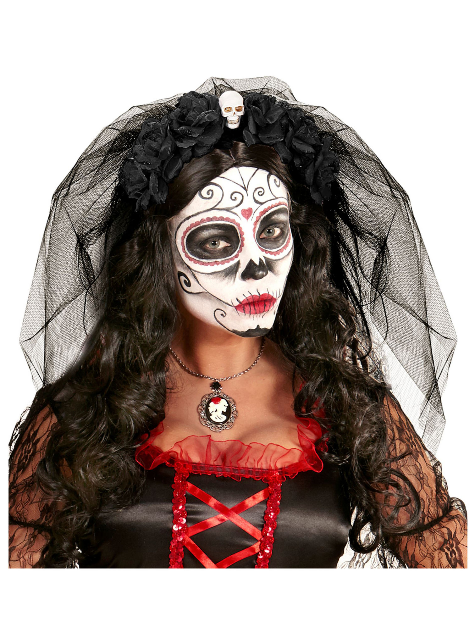 Haarreif mit Totenkopf