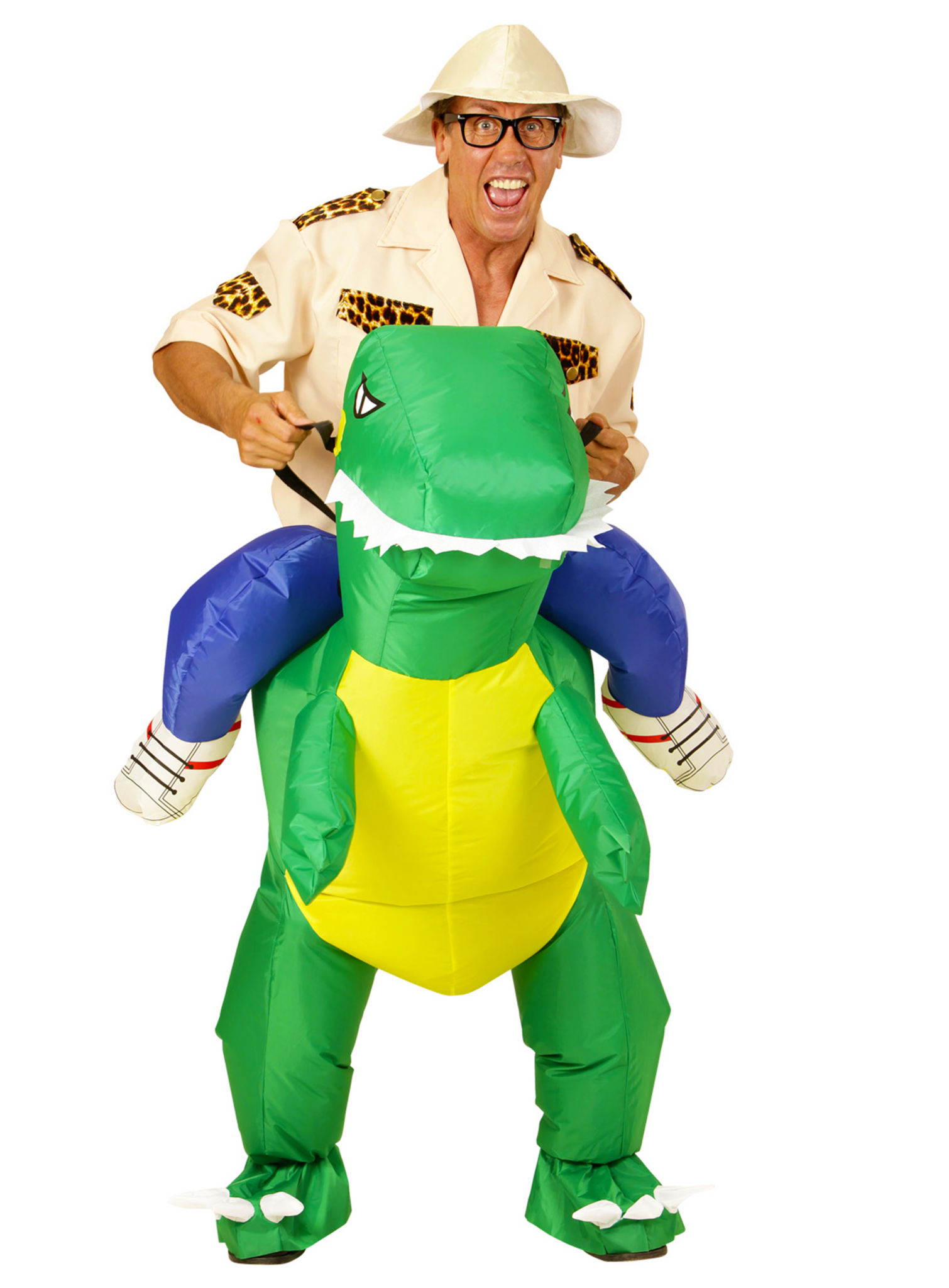 Dino-Reiter Aufblasbares Kostüm