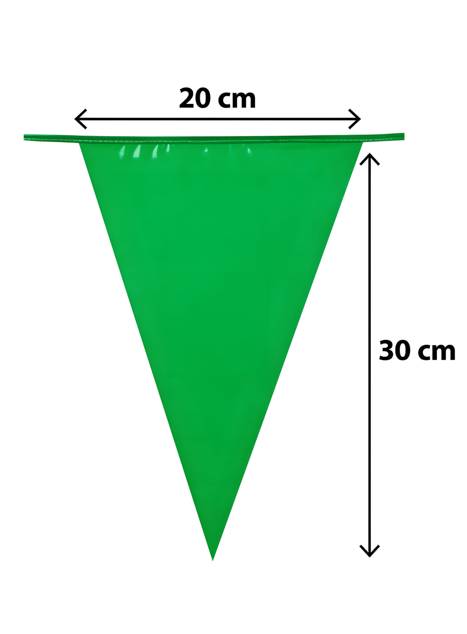 Wimpelkette grün 10 Meter