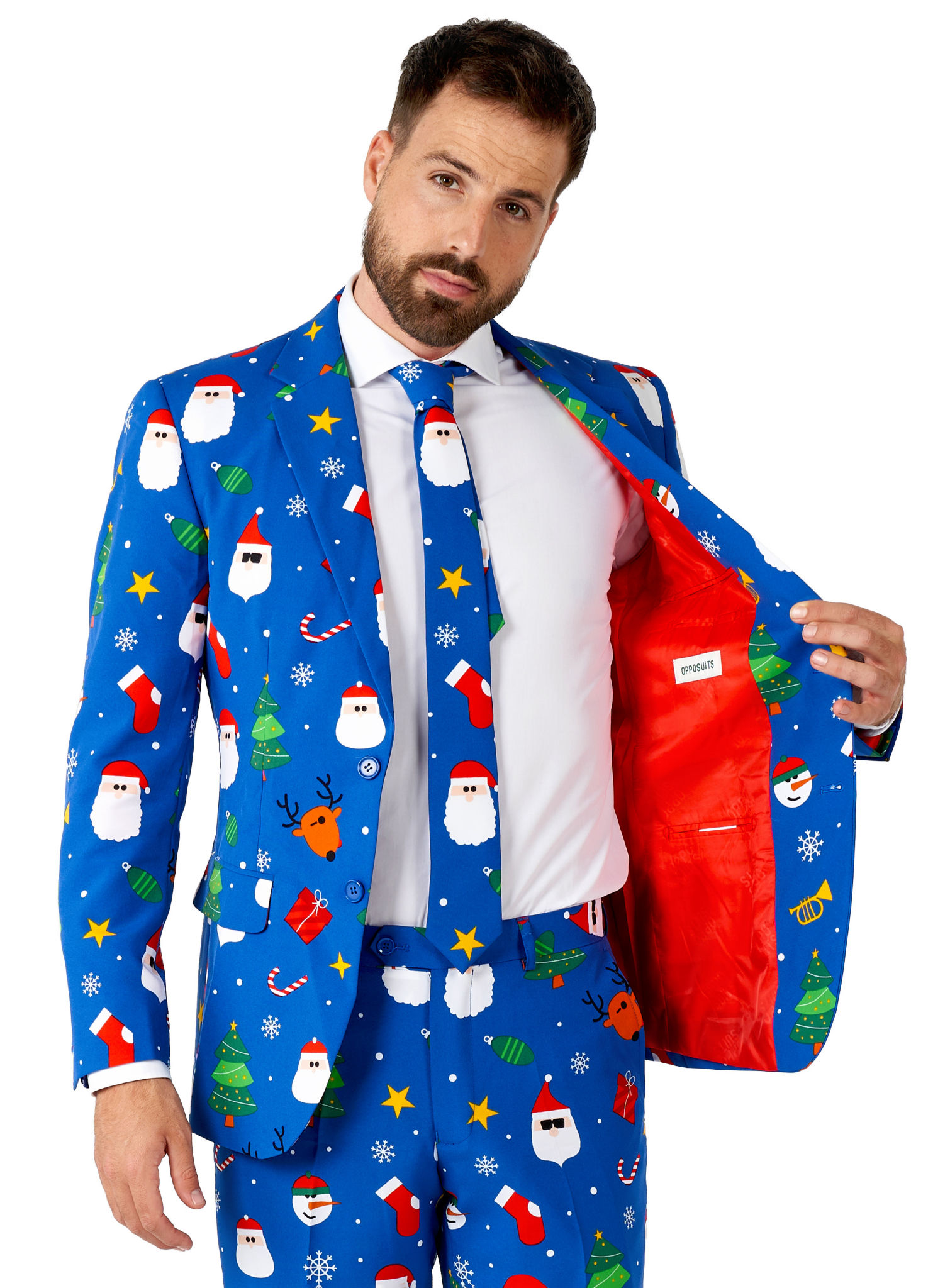 OppoSuits Festivity Blue Anzug