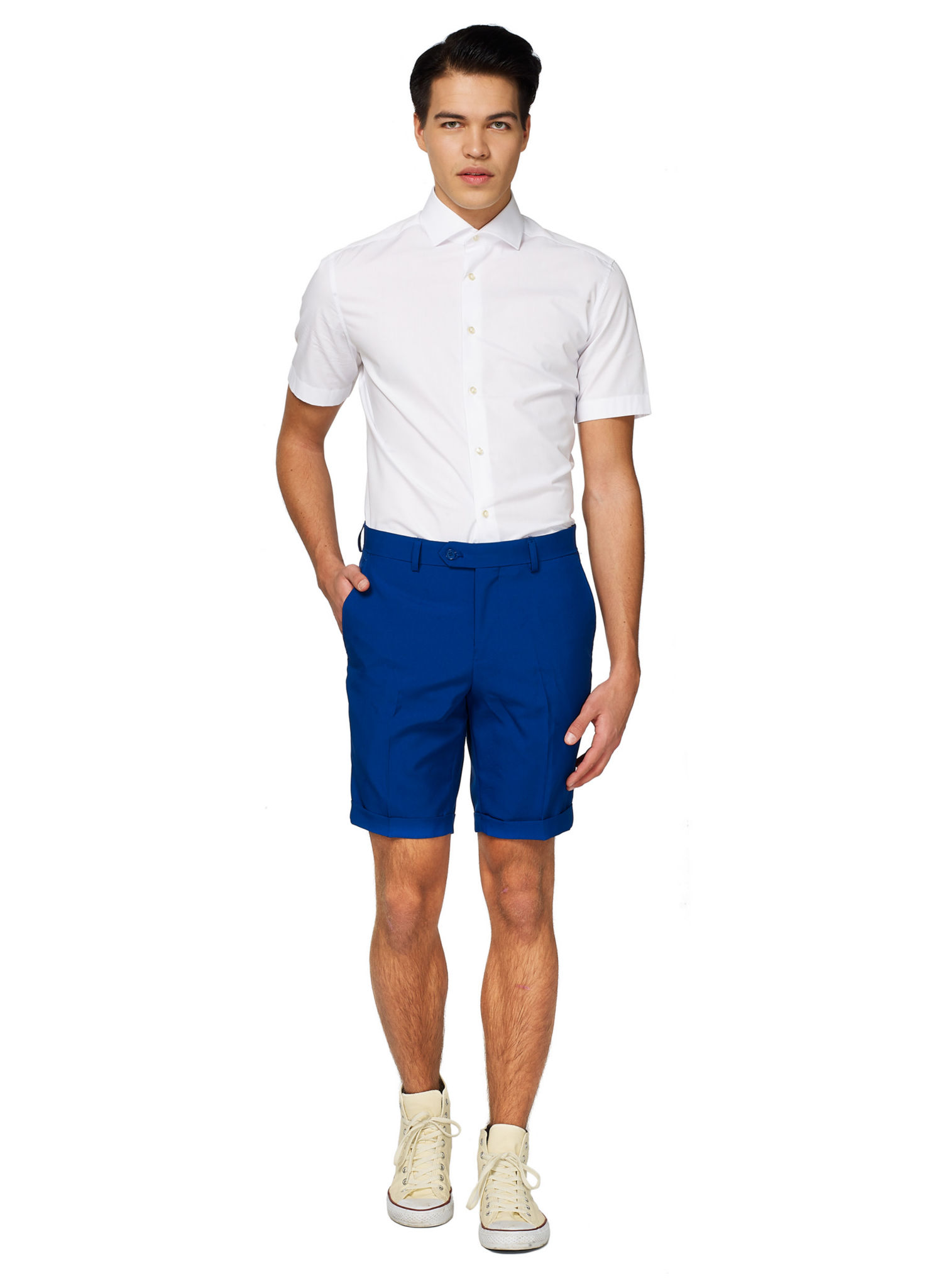 OppoSuits White Knight Kurzarmhemd