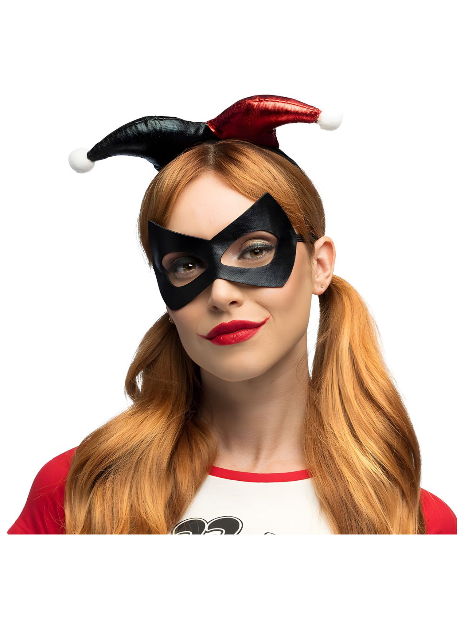 Harlekin-set met diadeem en oogmasker