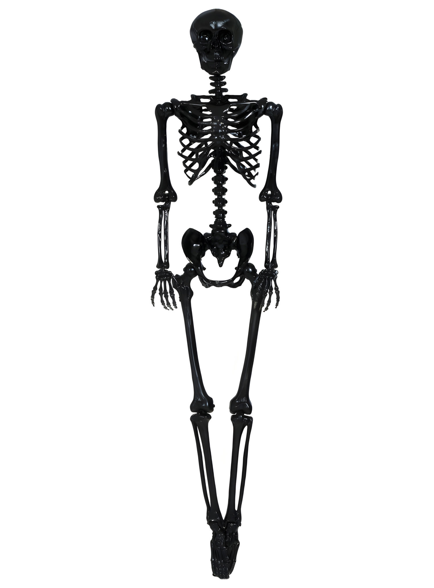Schwarzes Skelett Mick – Halloweendeko 90 cm