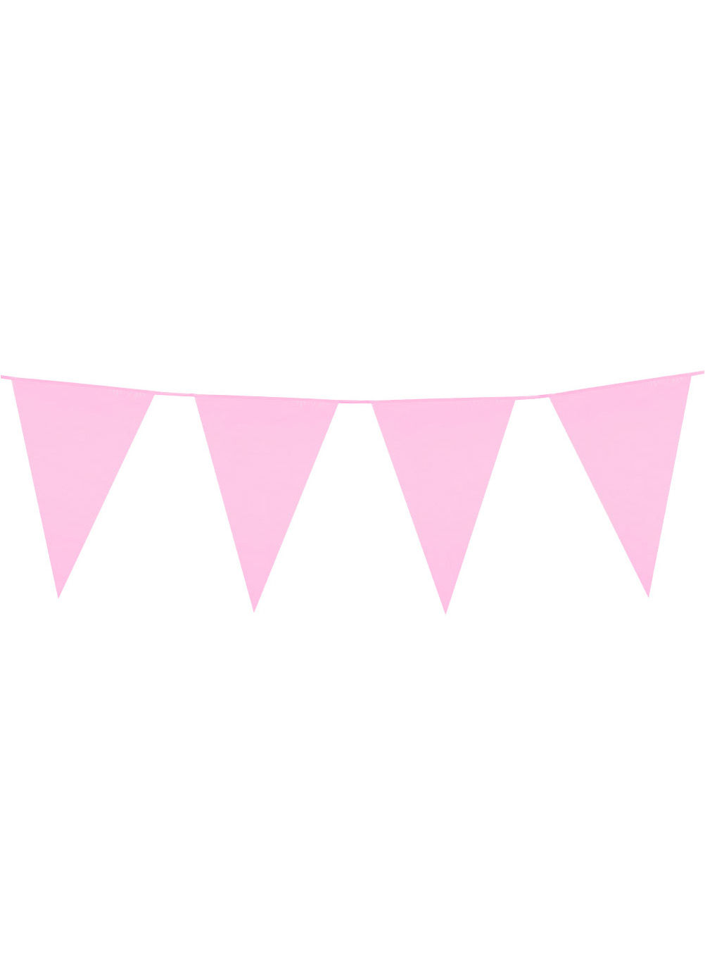 Riesenwimpelkette rosa 10 Meter