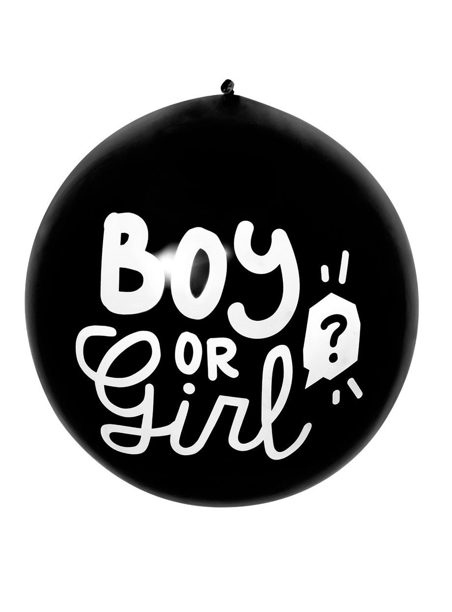 Boy or Girl Konfettiballon blau