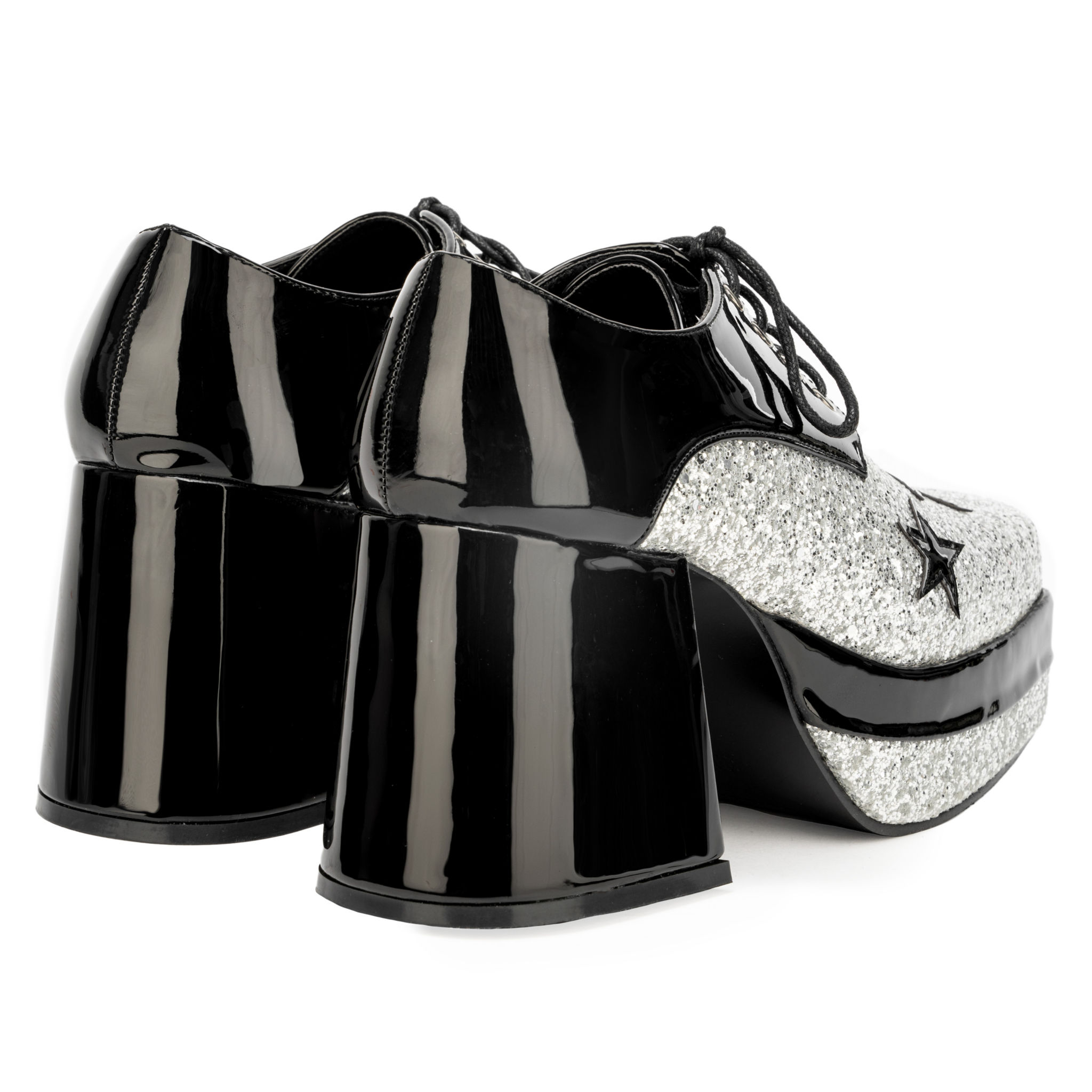 Disco Schuhe silber-schwarz