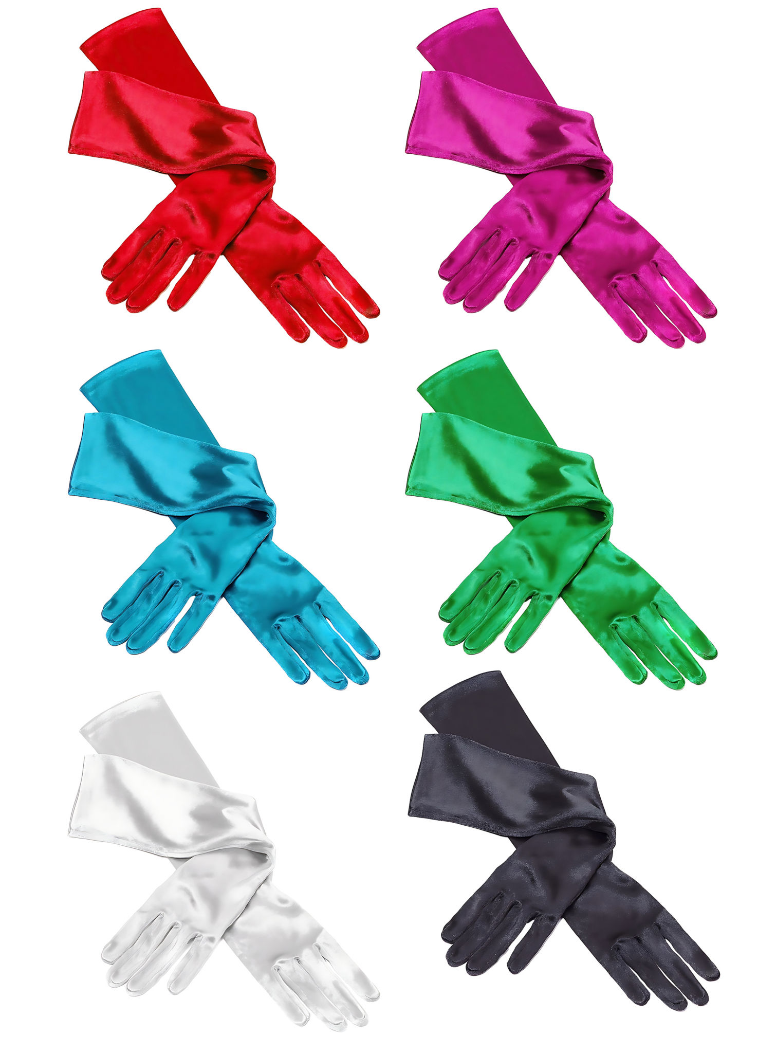 Gala Handschuhe in verschiedenen Farben