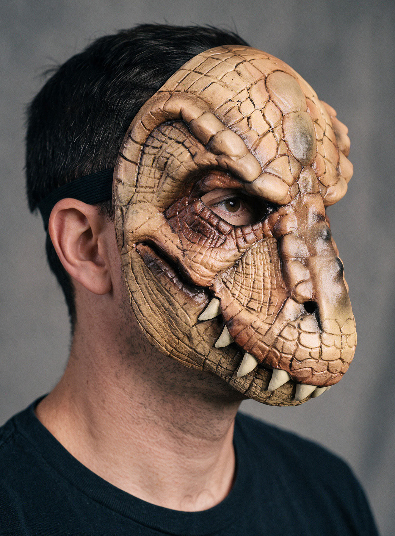 Reptiloid Halbmaske