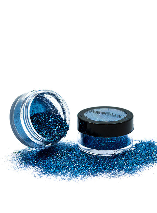 Glitzer Shaker blau
